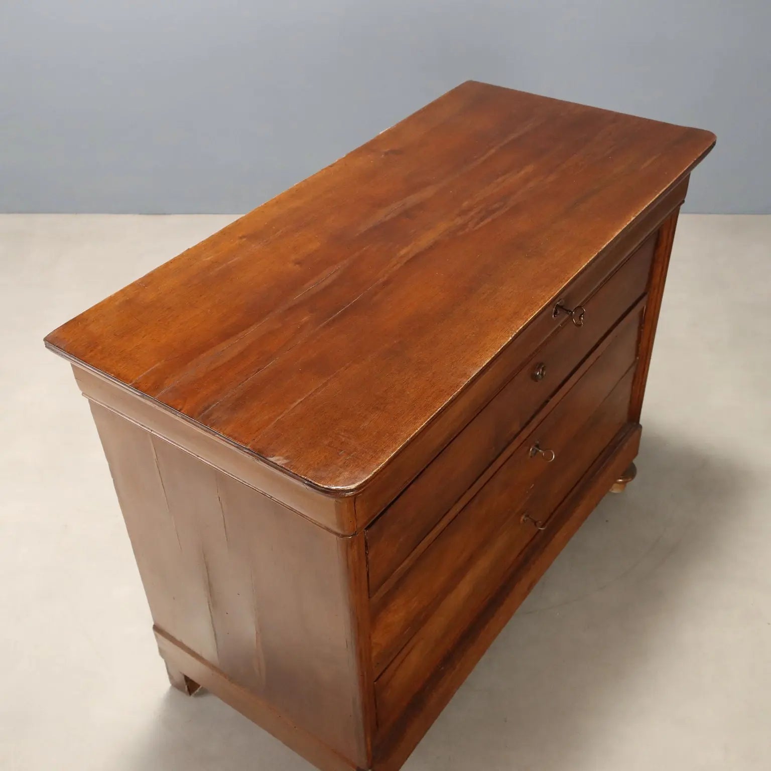 Antique Chest of Drawers Louis Philippe Walnut Italy XIX Century