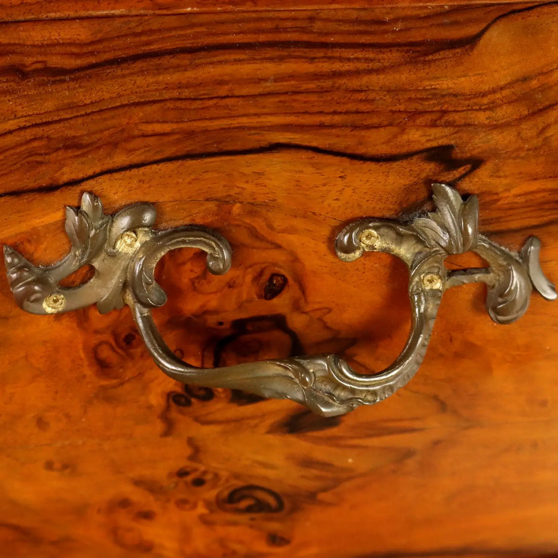 Antique Chest of Drawers Baroque Walnut Marble Italy XX Century