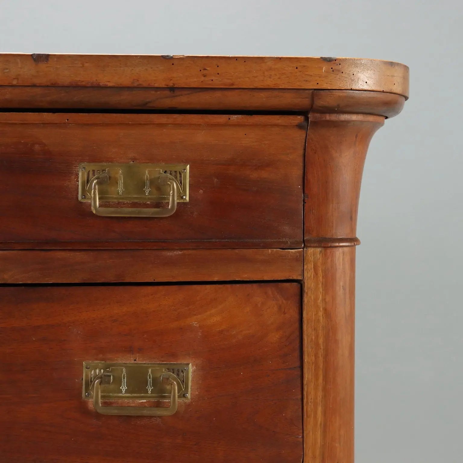 Antique Chest of Drawers Walnut 4 Drawers Italy XIX Century