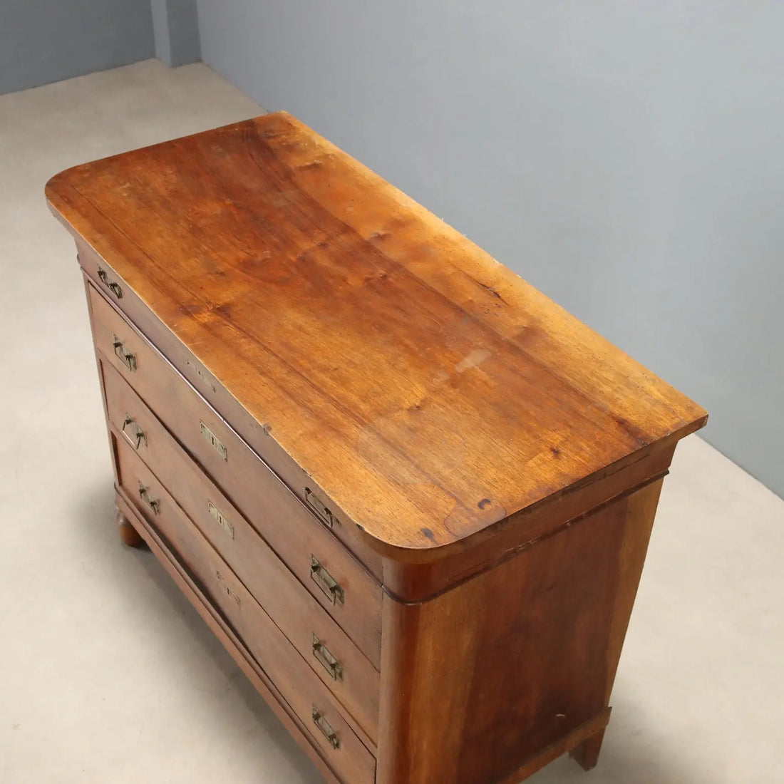 Antique Chest of Drawers Walnut 4 Drawers Italy XIX Century