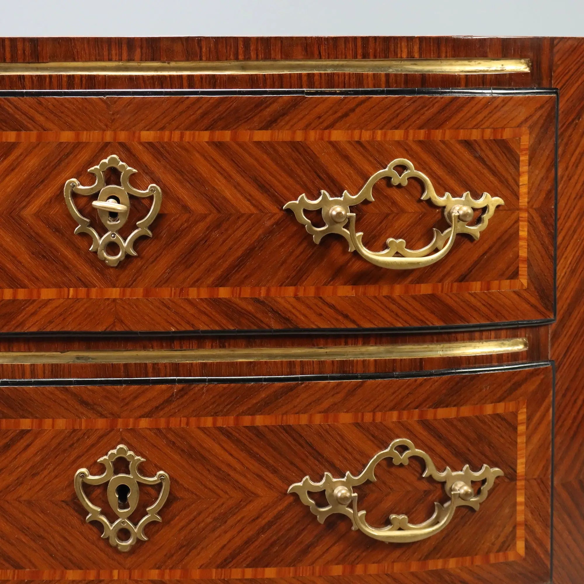 Antique Chest of Drawers Bois de Rose 3 Drawers Italy XX Century
