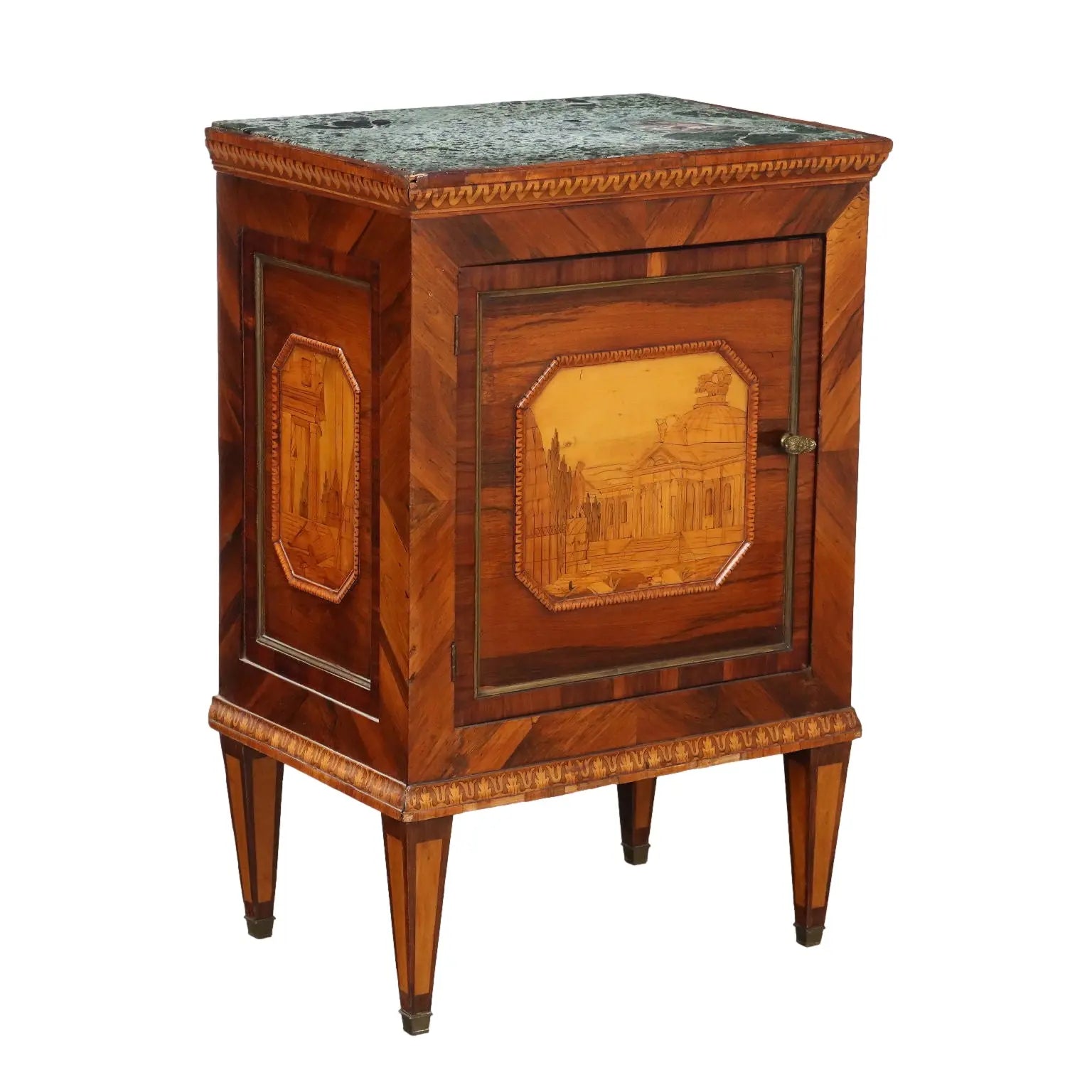 Antique Bedside Table Neoclassical Maple Italy XVIII Century - Italy, Late XVIII Century | Antiques | Bedside Tables