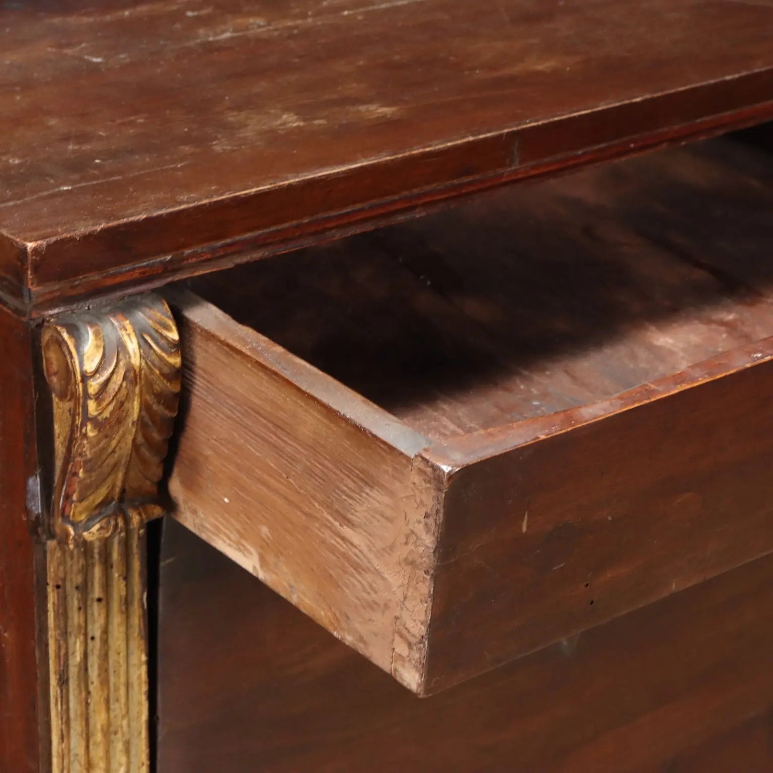 Antique Empire Bedside Table Walnut Drawer Italy XIX Century - Italy, Early XIX Century | Antiques | Bedside Tables