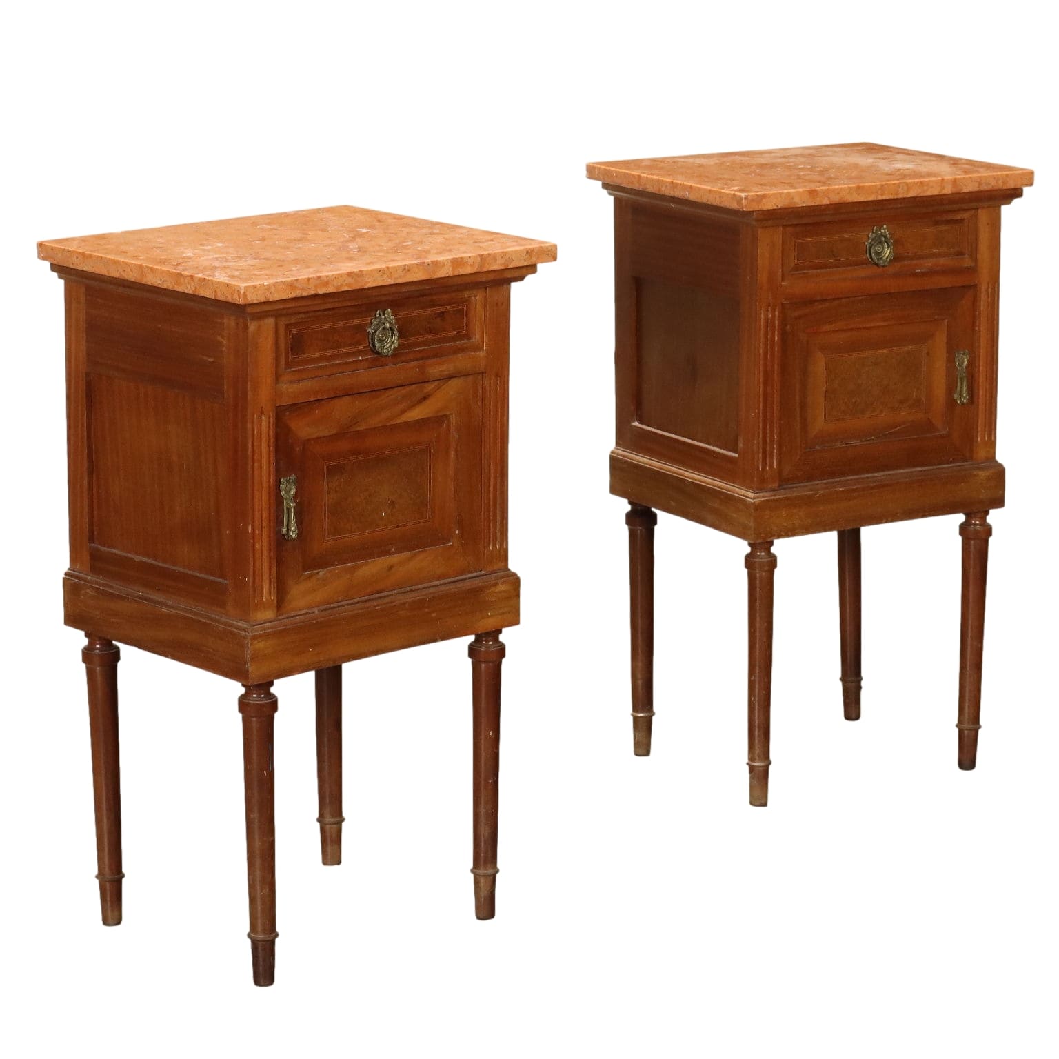 Antique Bedside Tables Neoclassical Style Mahogany XX Century - Italy, Early XX Century | Antiques  Bedside Tables