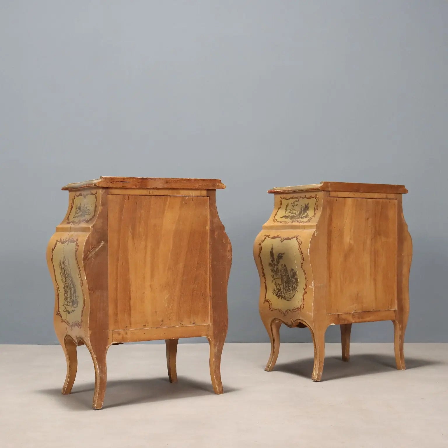 Antique Bedside Tables Baroque Style Wood Italy XX Century - Venice, Early XX Century | Antiques | Bedside Tables