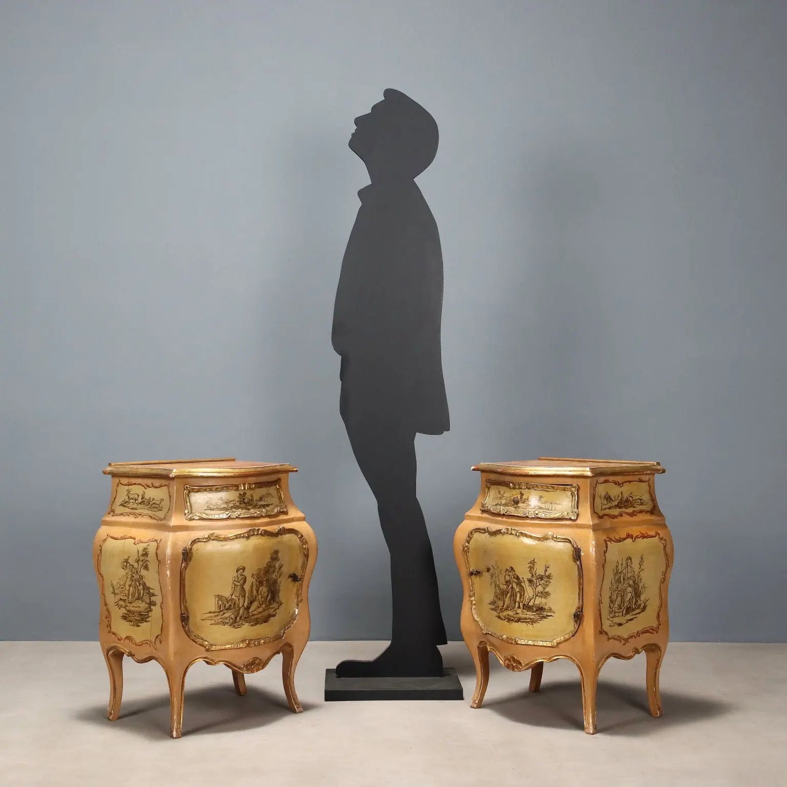 Antique Bedside Tables Baroque Style Wood Italy XX Century - Venice, Early XX Century | Antiques | Bedside Tables