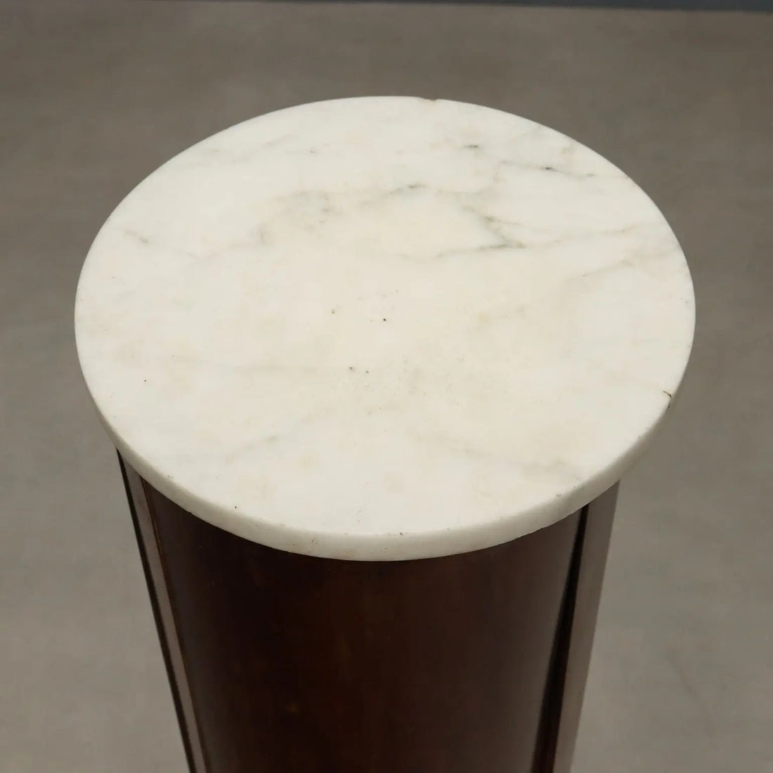 Empire Nightstand in Mahogany with Marble - Early 19th Century