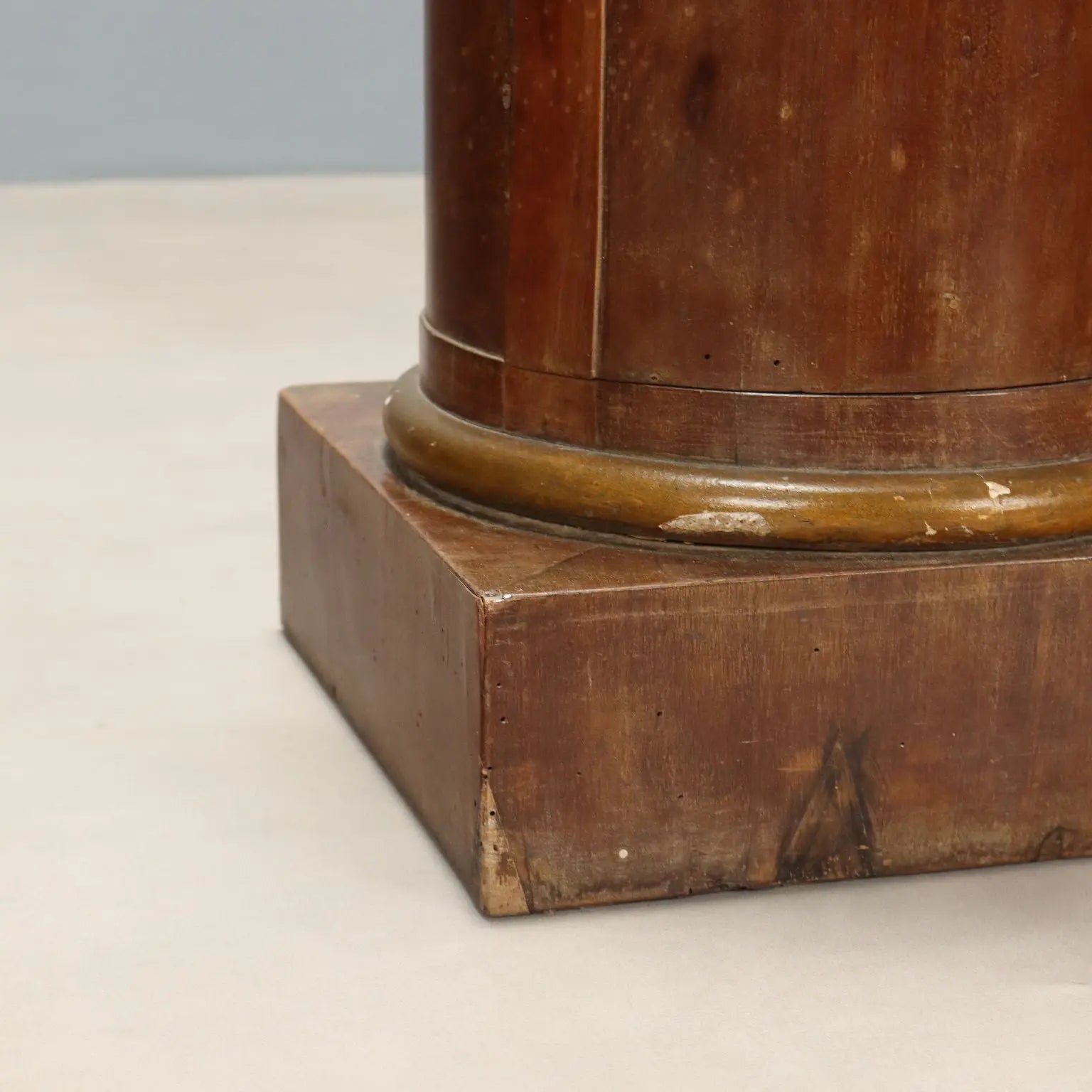 Empire Nightstand in Mahogany with Marble - Early 19th Century