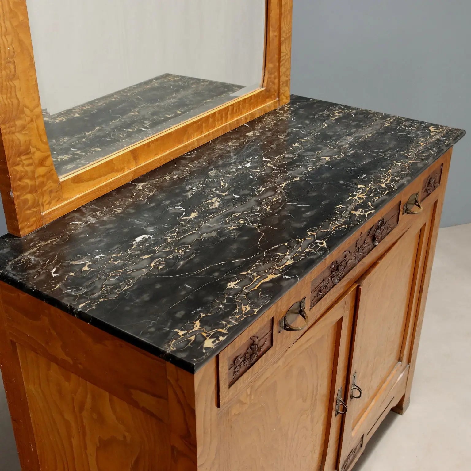 Liberty Oak Dresser, Marble - Italy Early 1900s