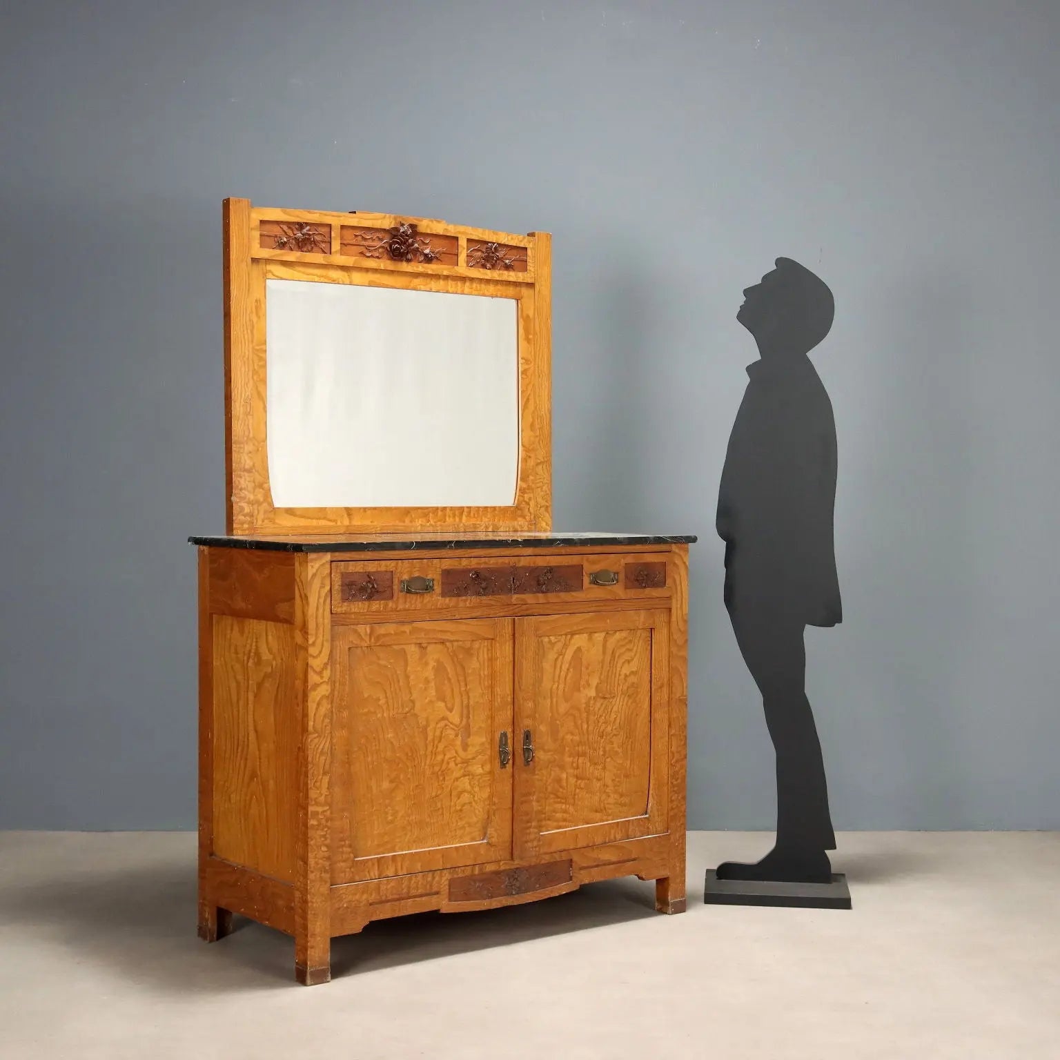 Liberty Oak Dresser, Marble - Italy Early 1900s