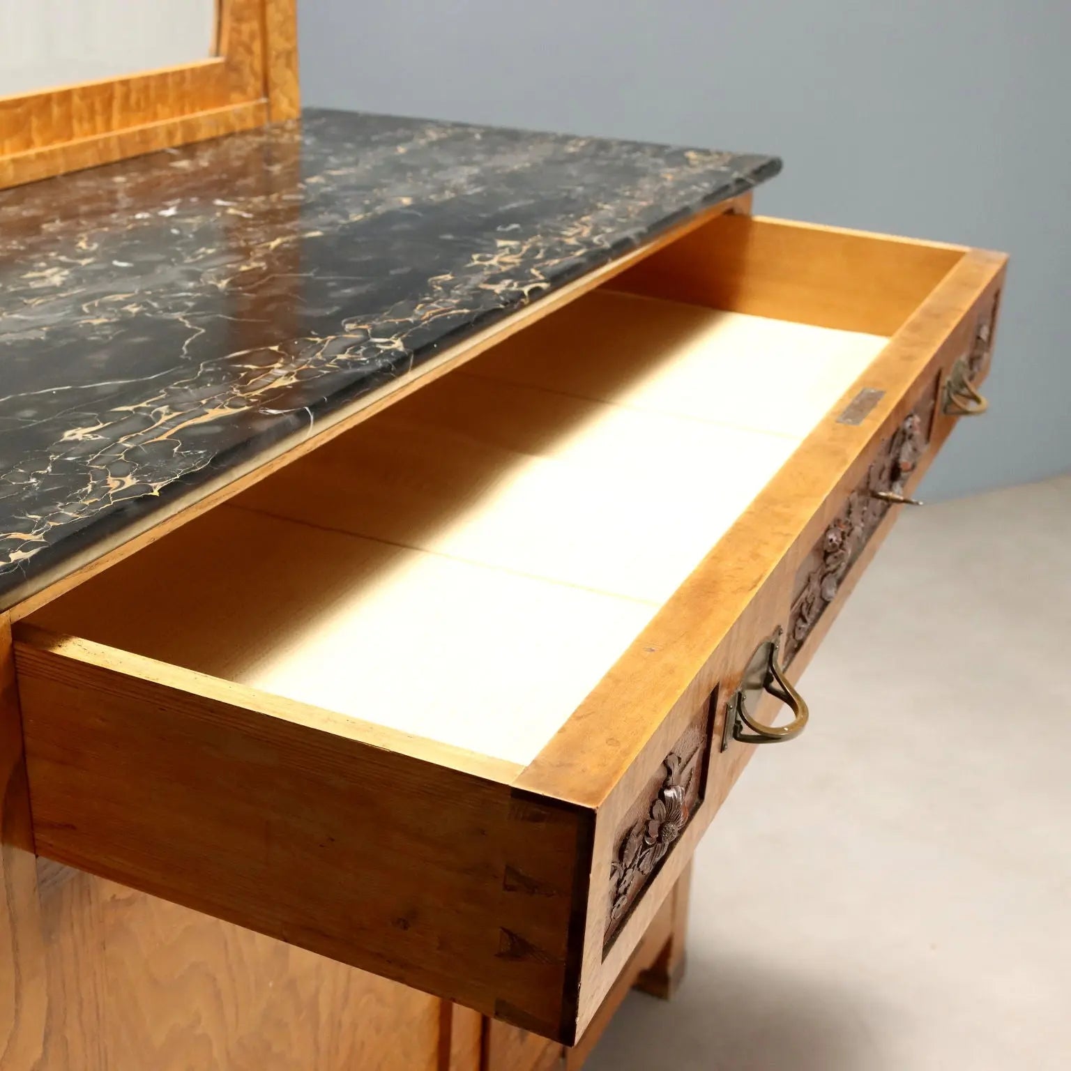 Liberty Oak Dresser, Marble - Italy Early 1900s