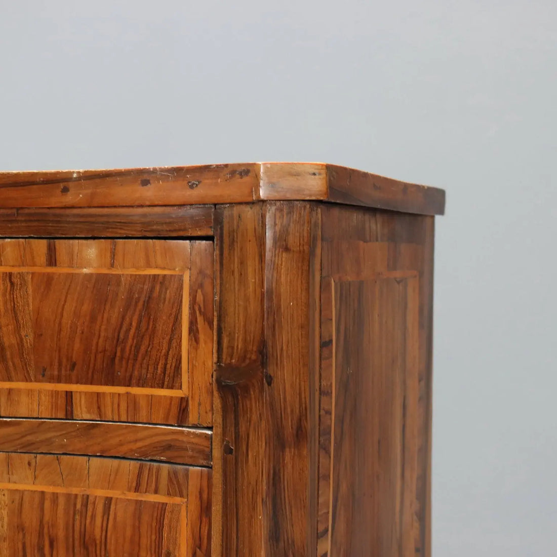 Barocchetto Walnut Nightstand, Italy 18th Century