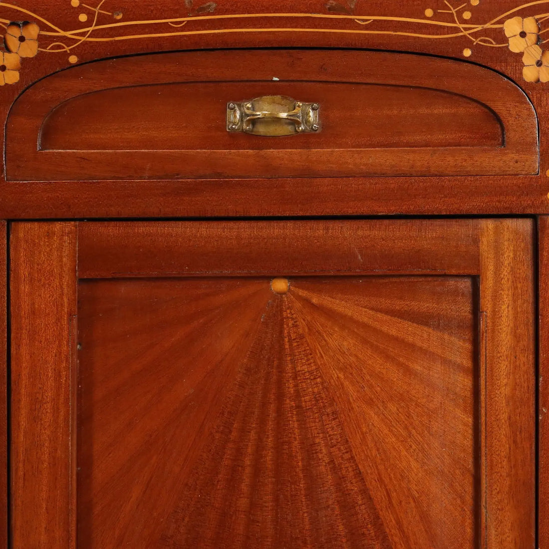 Antique Nightstands Mahogany Glass Italy XX Century - Italy, Early XX Century | Antiques | Bedside Tables