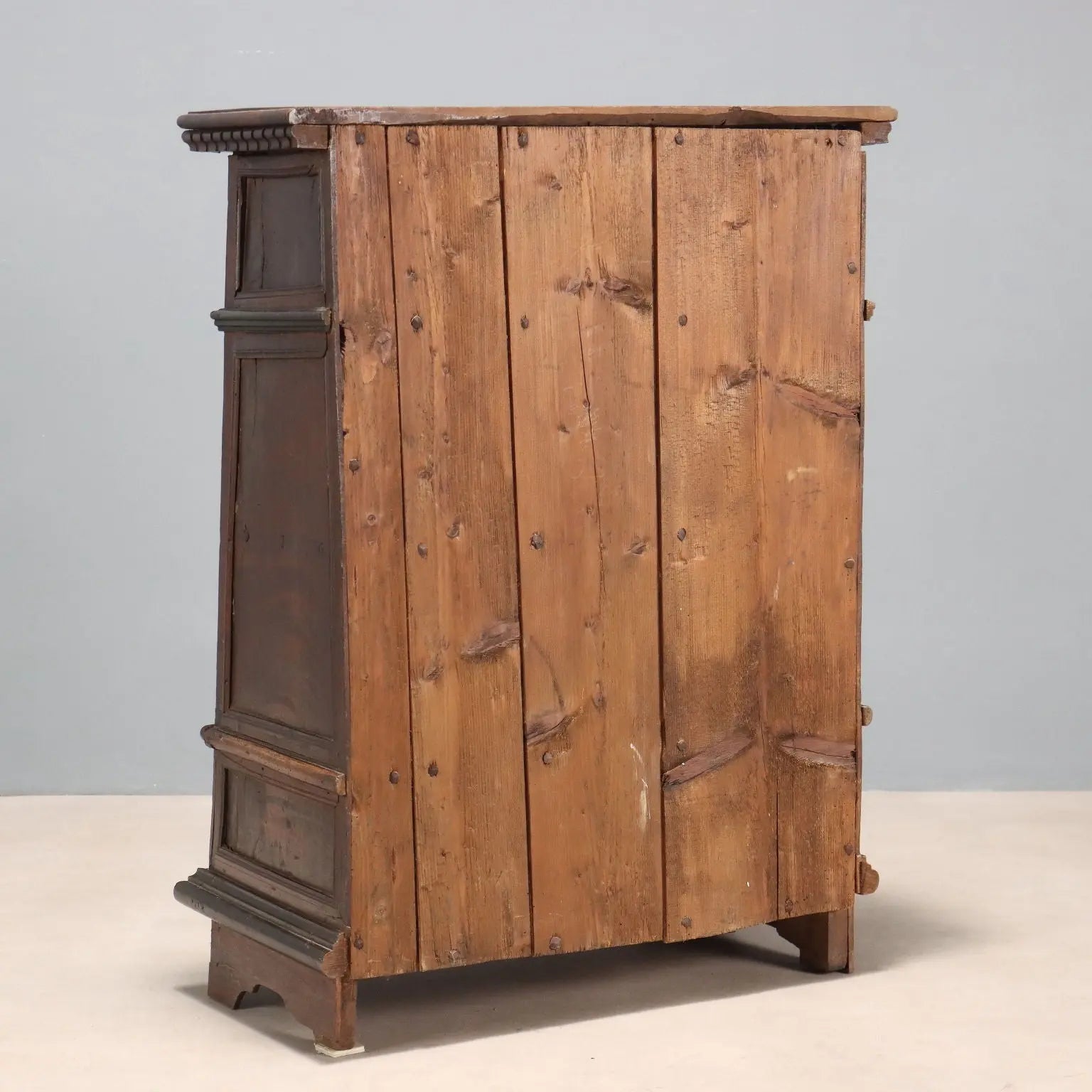 Antique Bedside Table Baroque Walnut Italy Early XVIII Century - Italy, Early XVIII Century | Antiques | Bedside Tables