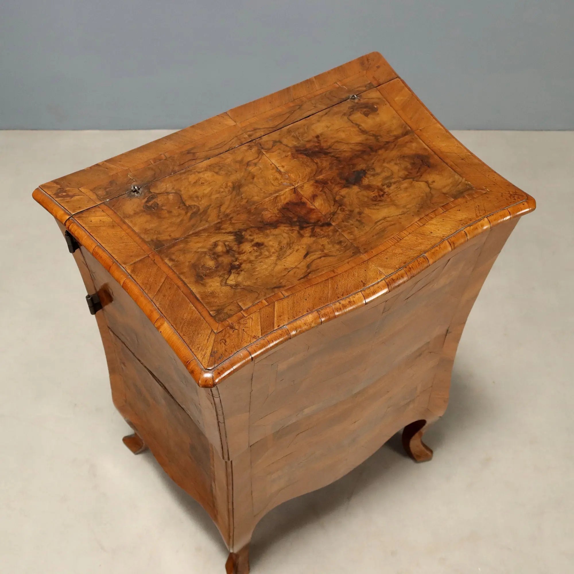 Antique Baroque Cabinet Walnut Cherrywood Italy XVIII Century