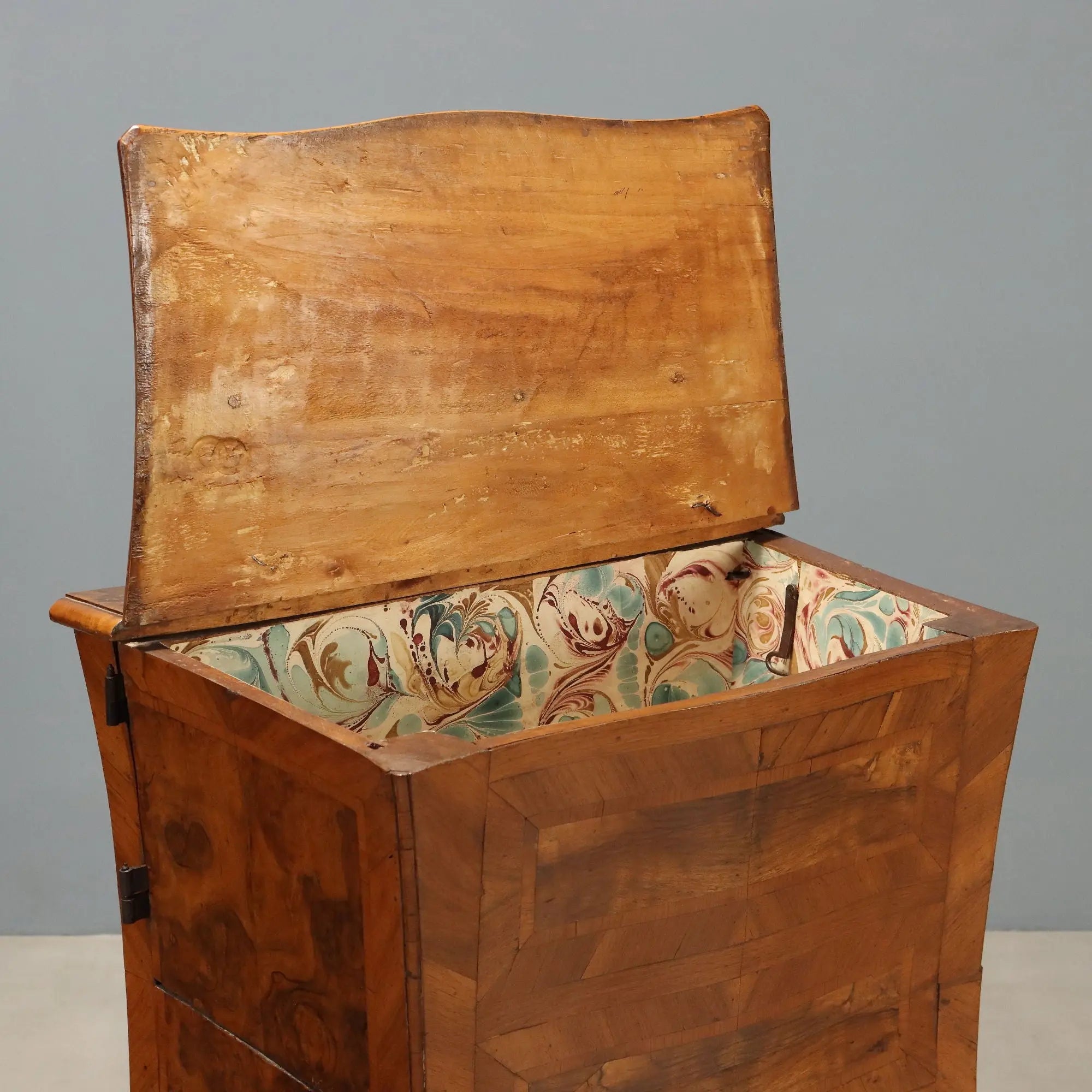 Antique Baroque Cabinet Walnut Cherrywood Italy XVIII Century
