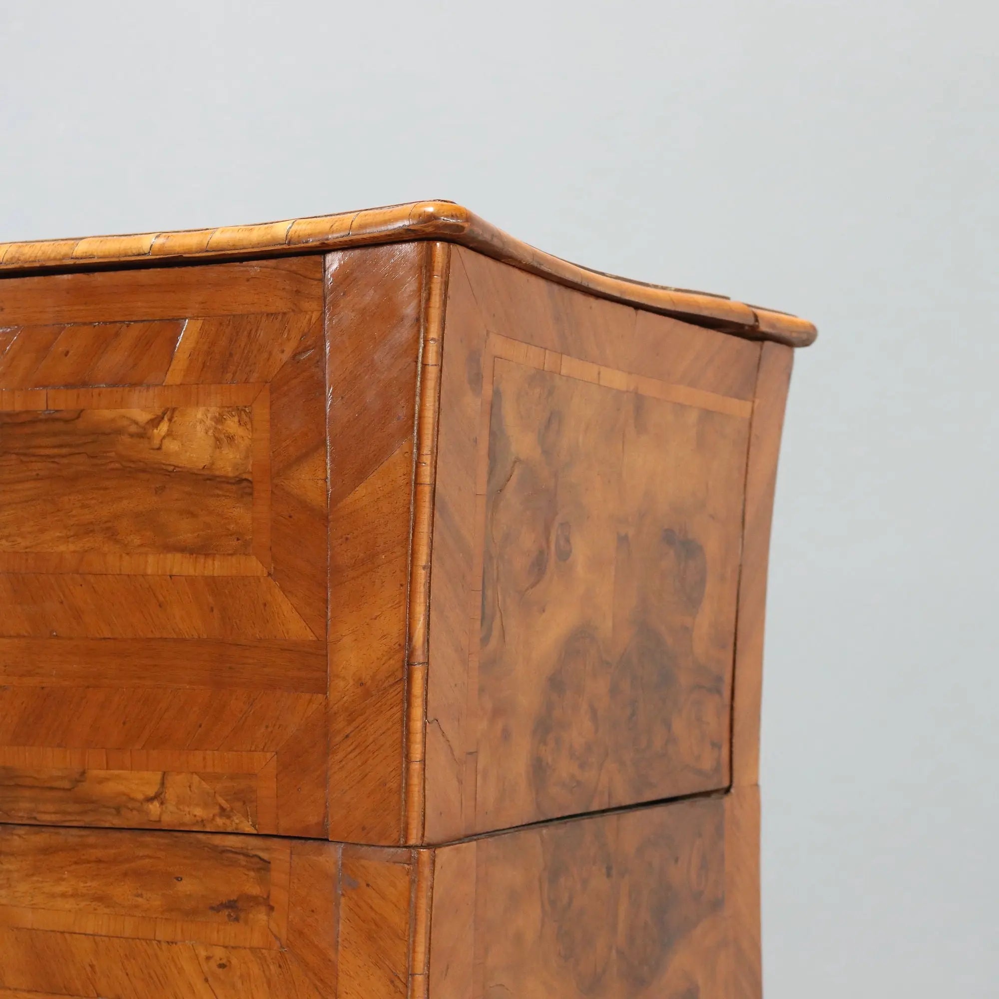 Antique Baroque Cabinet Walnut Cherrywood Italy XVIII Century