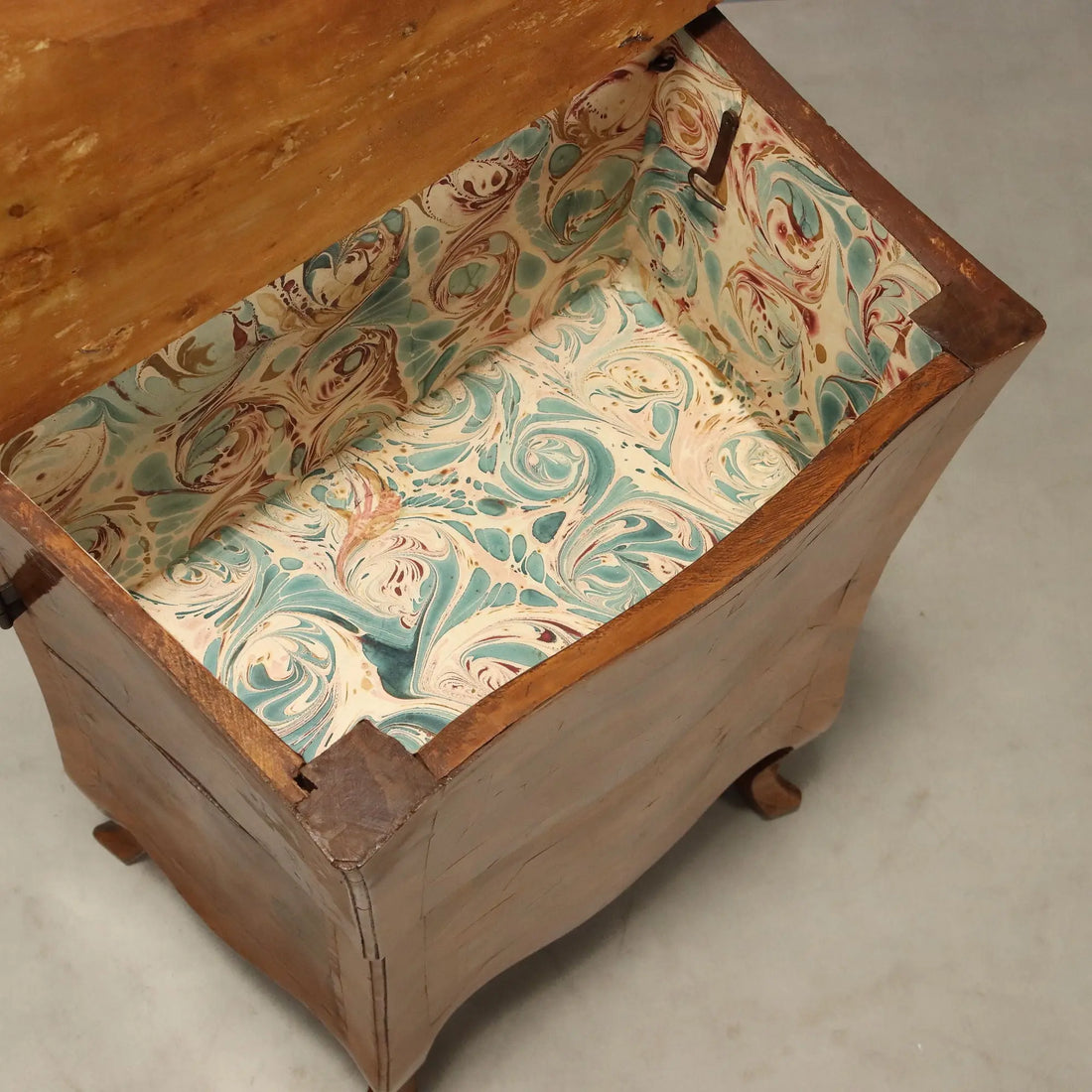 Antique Baroque Cabinet Walnut Cherrywood Italy XVIII Century
