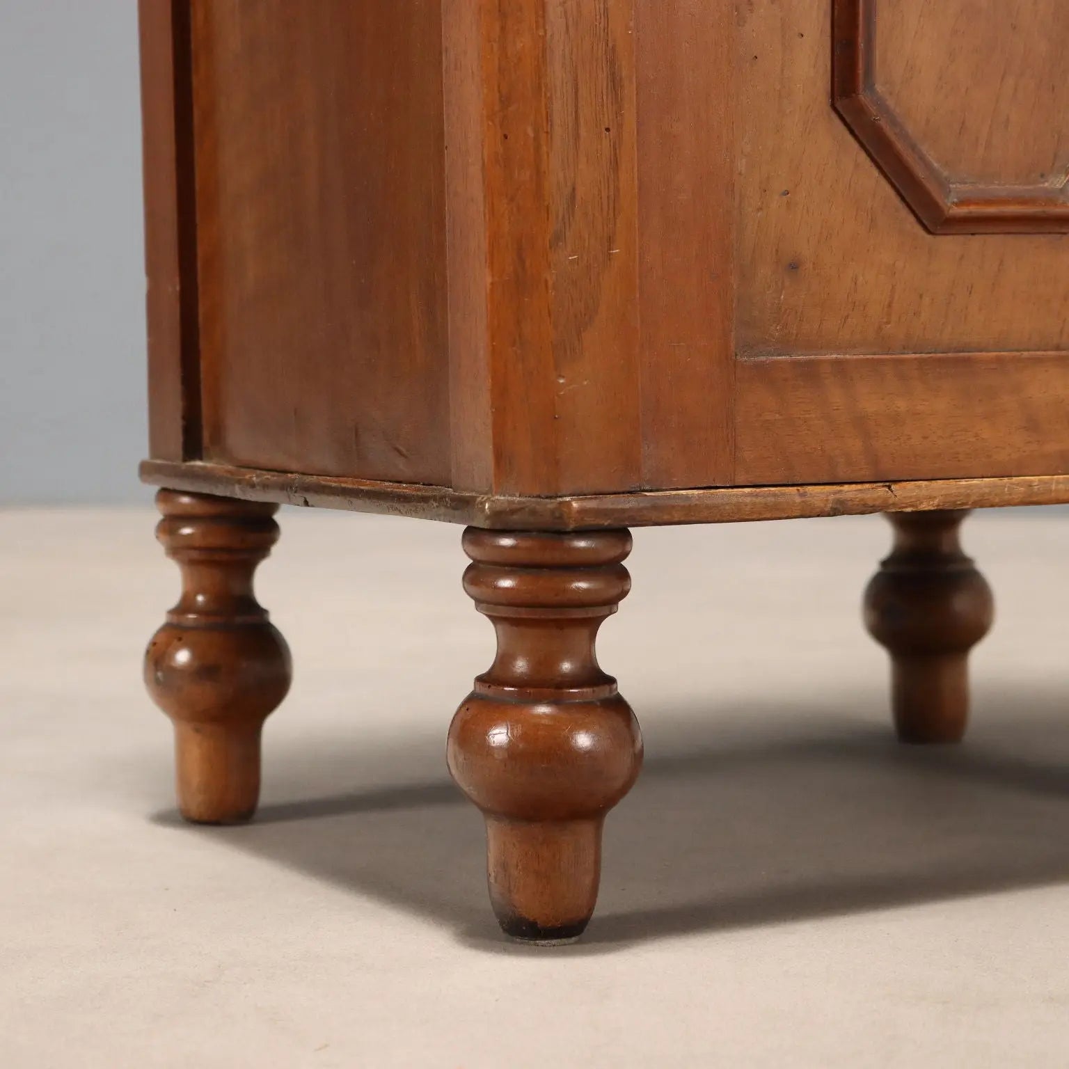 Antique Bedside Table Walnut Drawer Italy XIX Century - Italy, Late XIX Century | Antiques | Bedside Tables