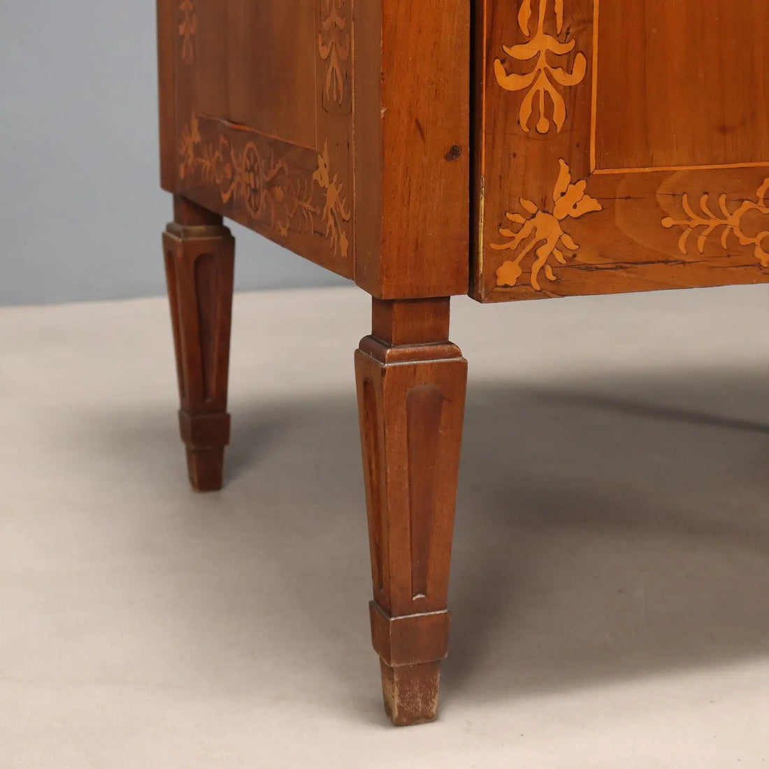 Antique Bedside Table Walnut Maple Bar Cabinet XIX Century - Italy, Late XIX Century | Antiques | Bedside Tables