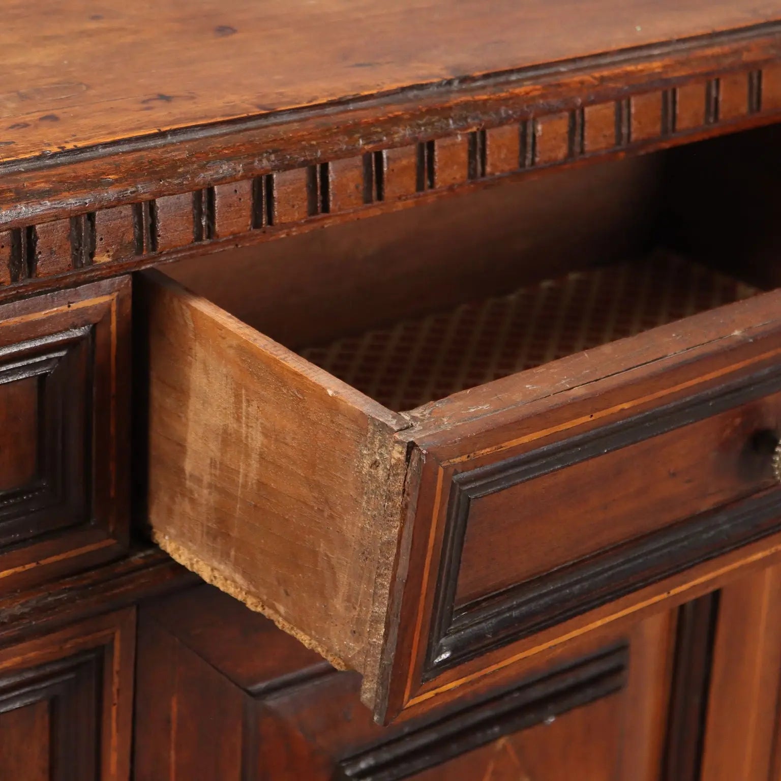 Antique Bedside Table Baroque Walnut Drawers Italy XVIII Century - Italy, Early XVIII Century | Antiques | Bedside Tables