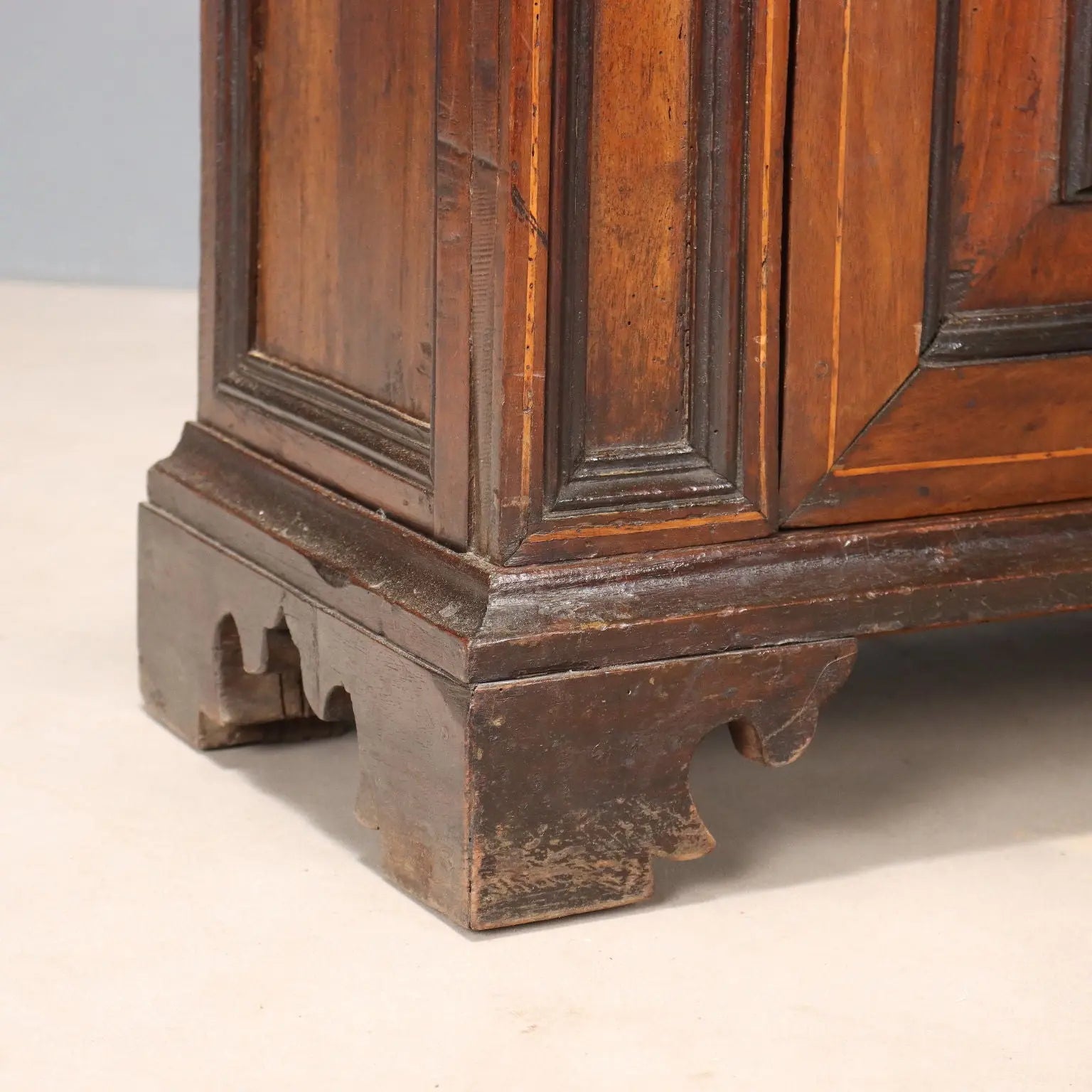 Antique Bedside Table Baroque Walnut Drawers Italy XVIII Century - Italy, Early XVIII Century | Antiques | Bedside Tables