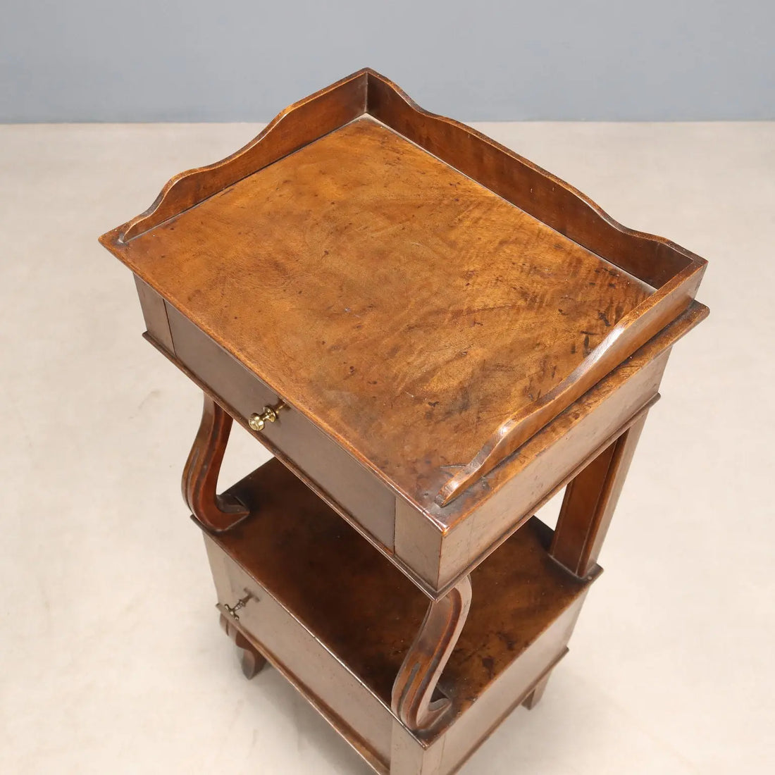 Antique Bedside Tables Walnut with Drawer Italy XIX Century - Italy, Mid XIX Century | Antiques | Bedside Tables