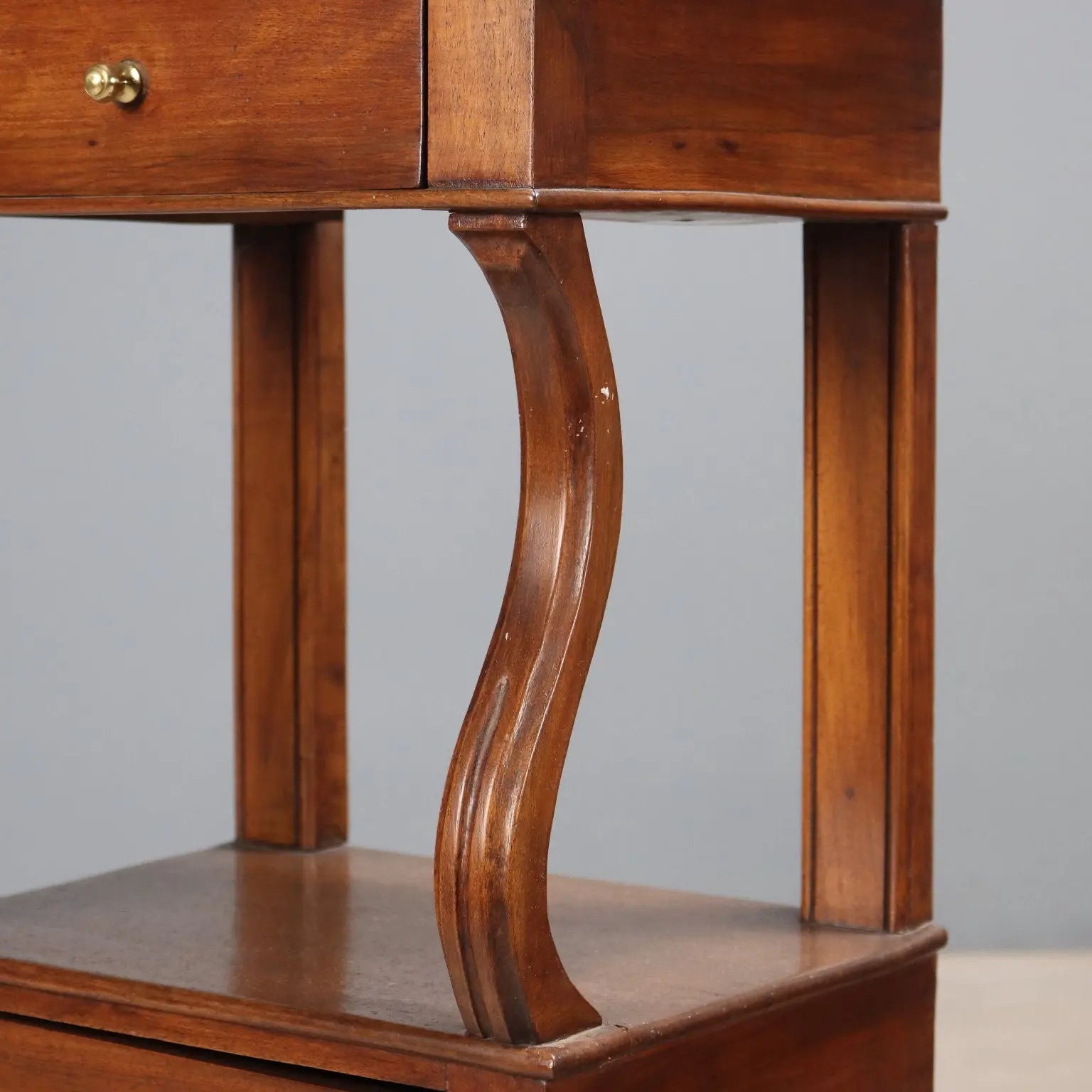 Antique Bedside Tables Walnut with Drawer Italy XIX Century - Italy, Mid XIX Century | Antiques | Bedside Tables
