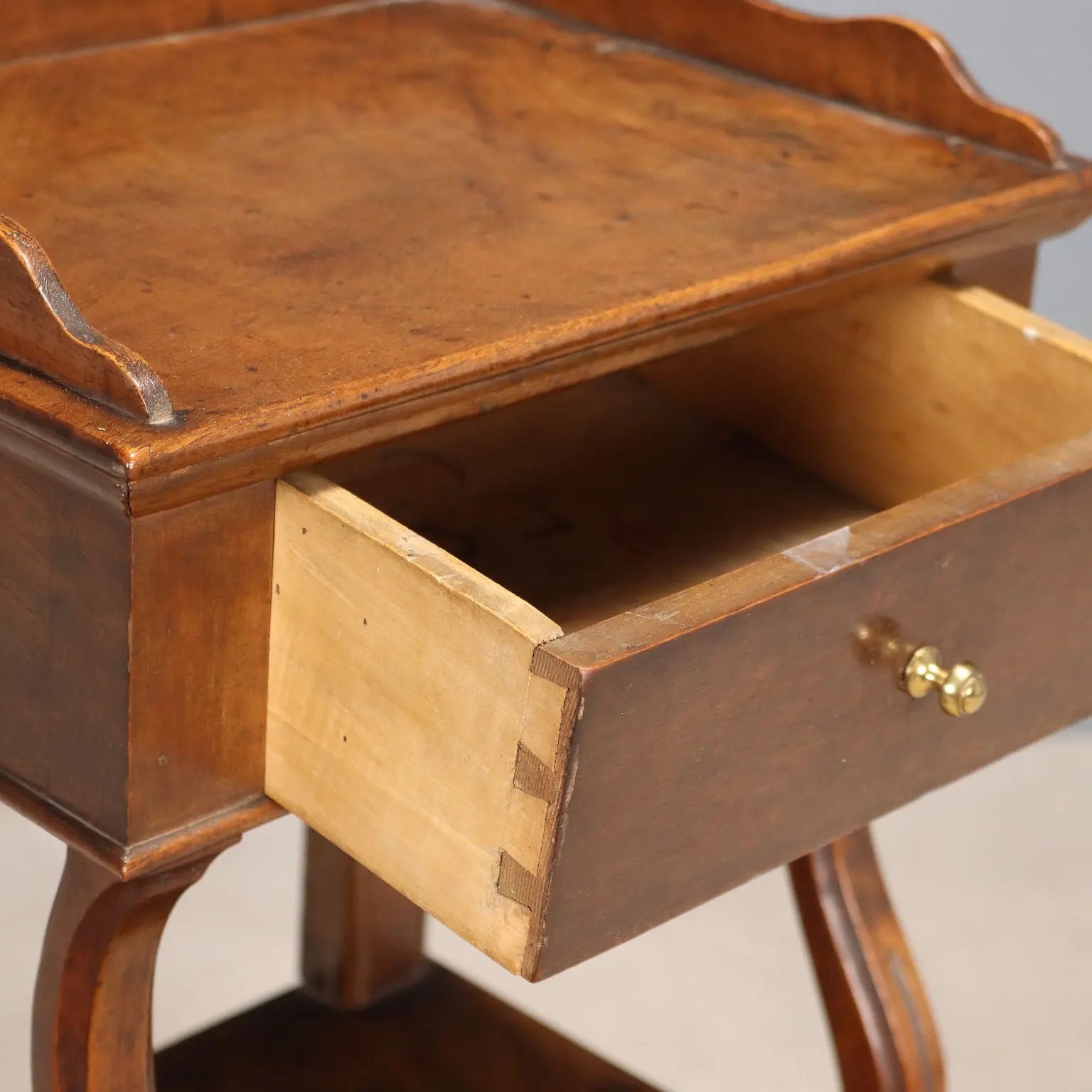 Antique Bedside Tables Walnut with Drawer Italy XIX Century - Italy, Mid XIX Century | Antiques | Bedside Tables