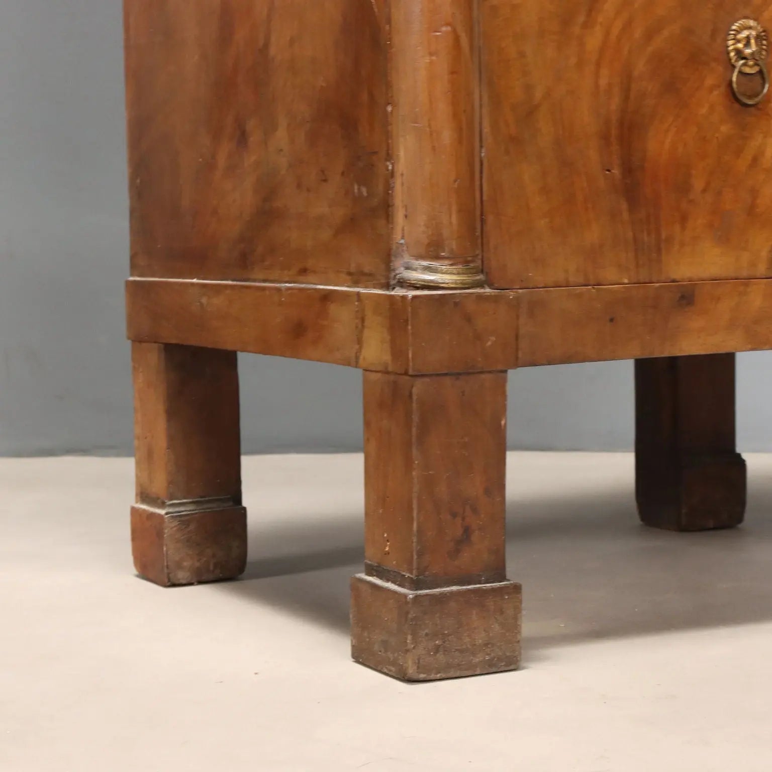Empire-Style Walnut Nightstands - Early 19th Century