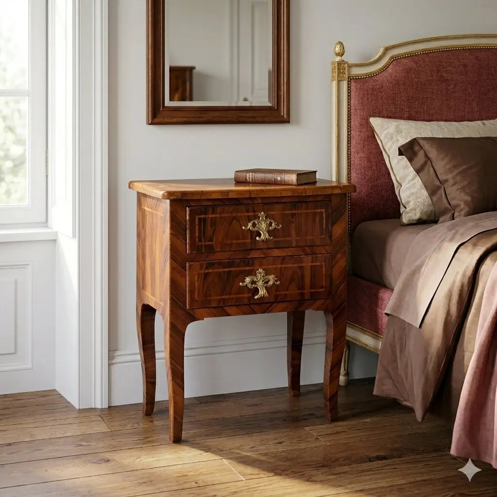 Antique Bedside Table Baroque Bois de Rose XVIII Century - Italy, XVIII Century | Antiques | Bedside Tables