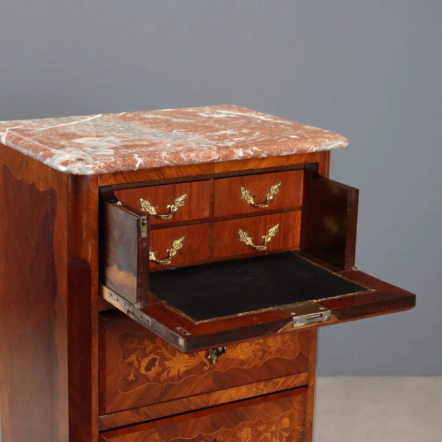 Antique Cabinet Napoleon III Bois de Violette XIX Century