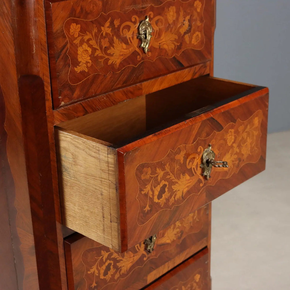 Antique Cabinet Napoleon III Bois de Violette XIX Century