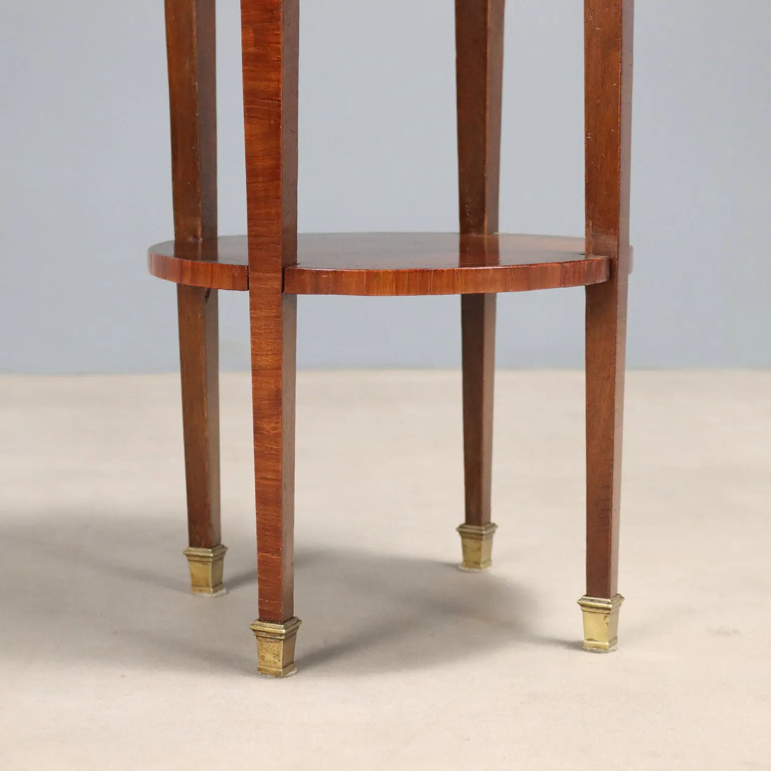 Antique Bedside Table Mahogany Veneer Italy XIX Century