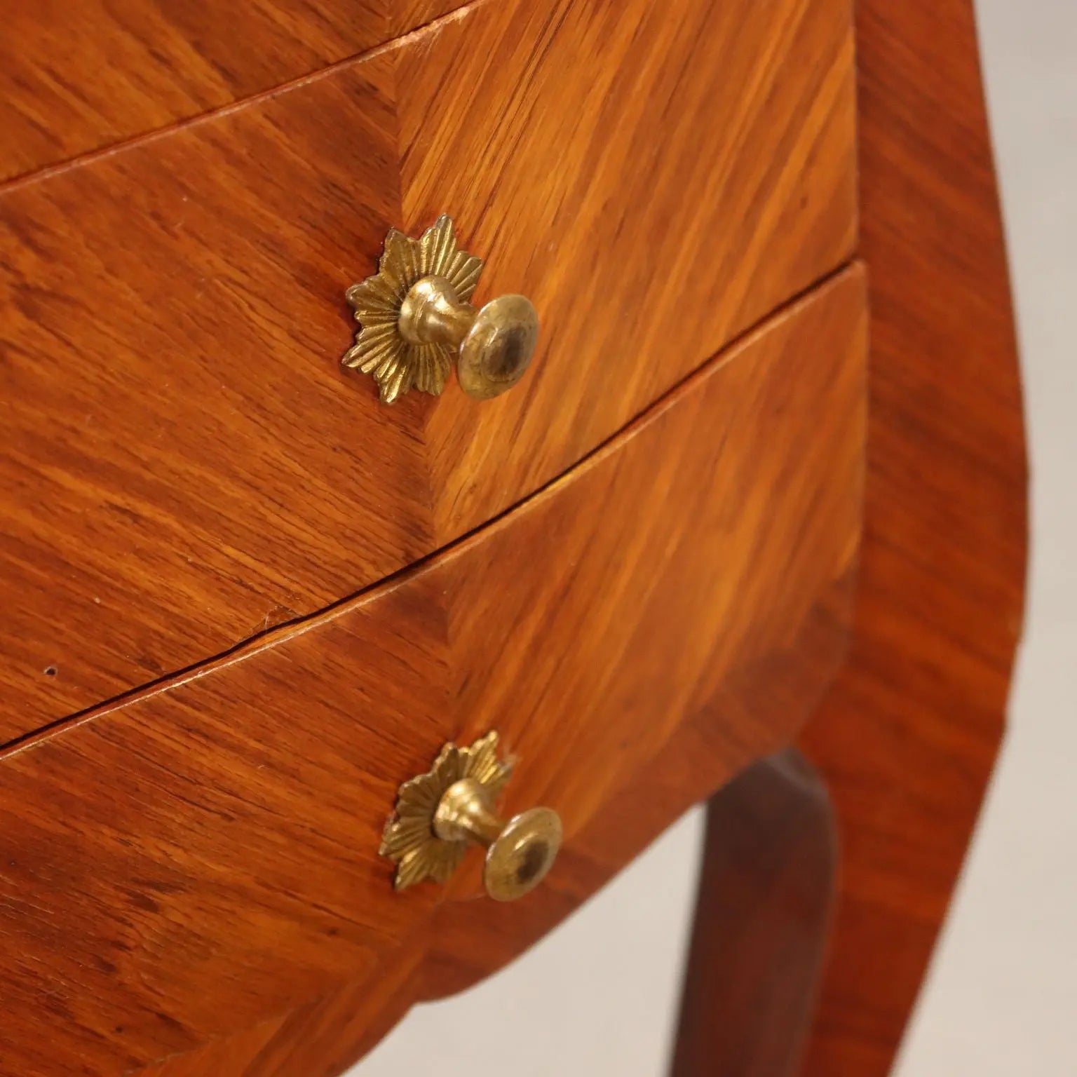 Antique Bedside Table Louis XV Oak Bois de Rose Veneer XIX Century