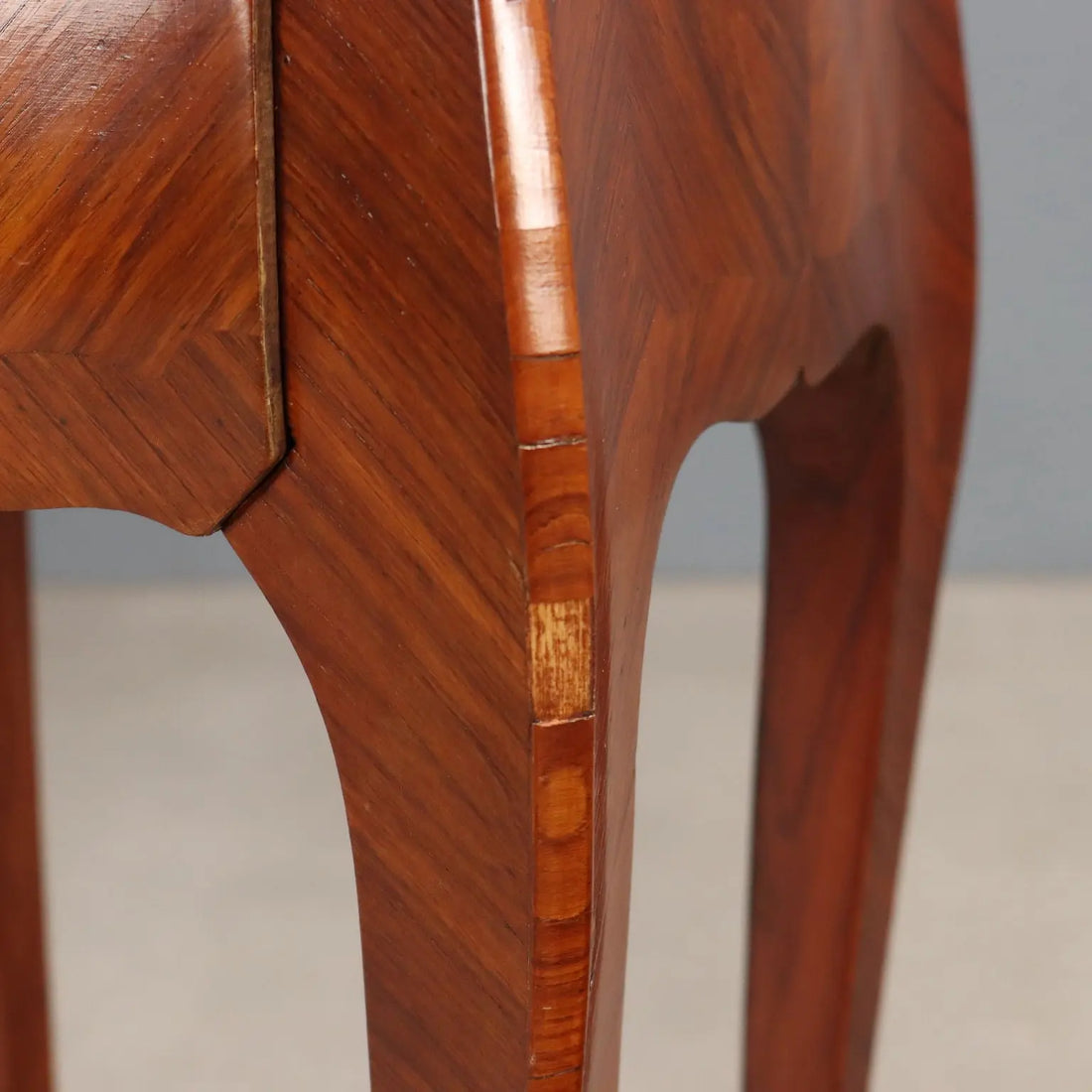 Antique Bedside Table Louis XV Oak Bois de Rose Veneer XIX Century