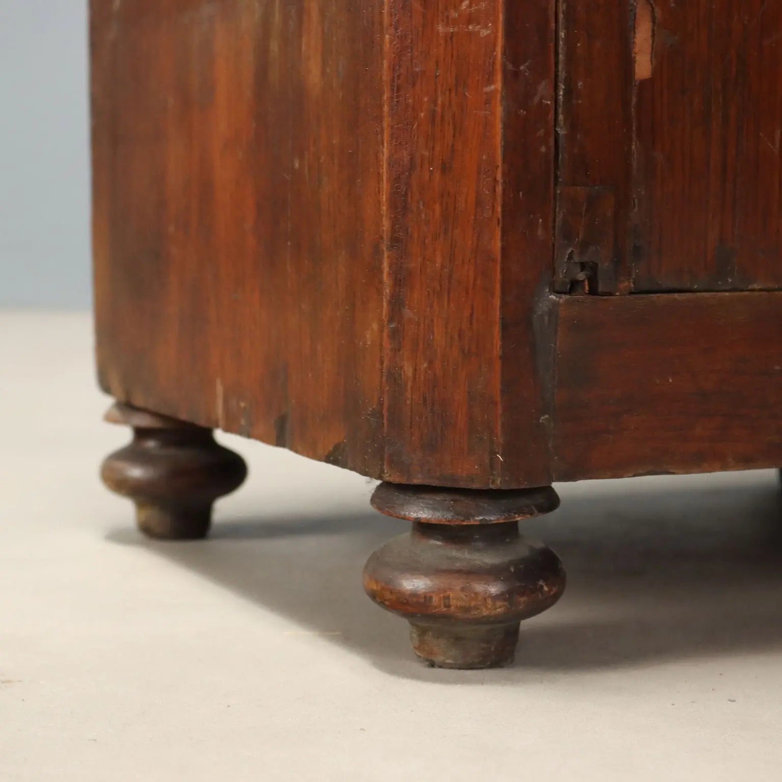 Antique Bedside Table Louis Philippe Walnut Italy XIX Century