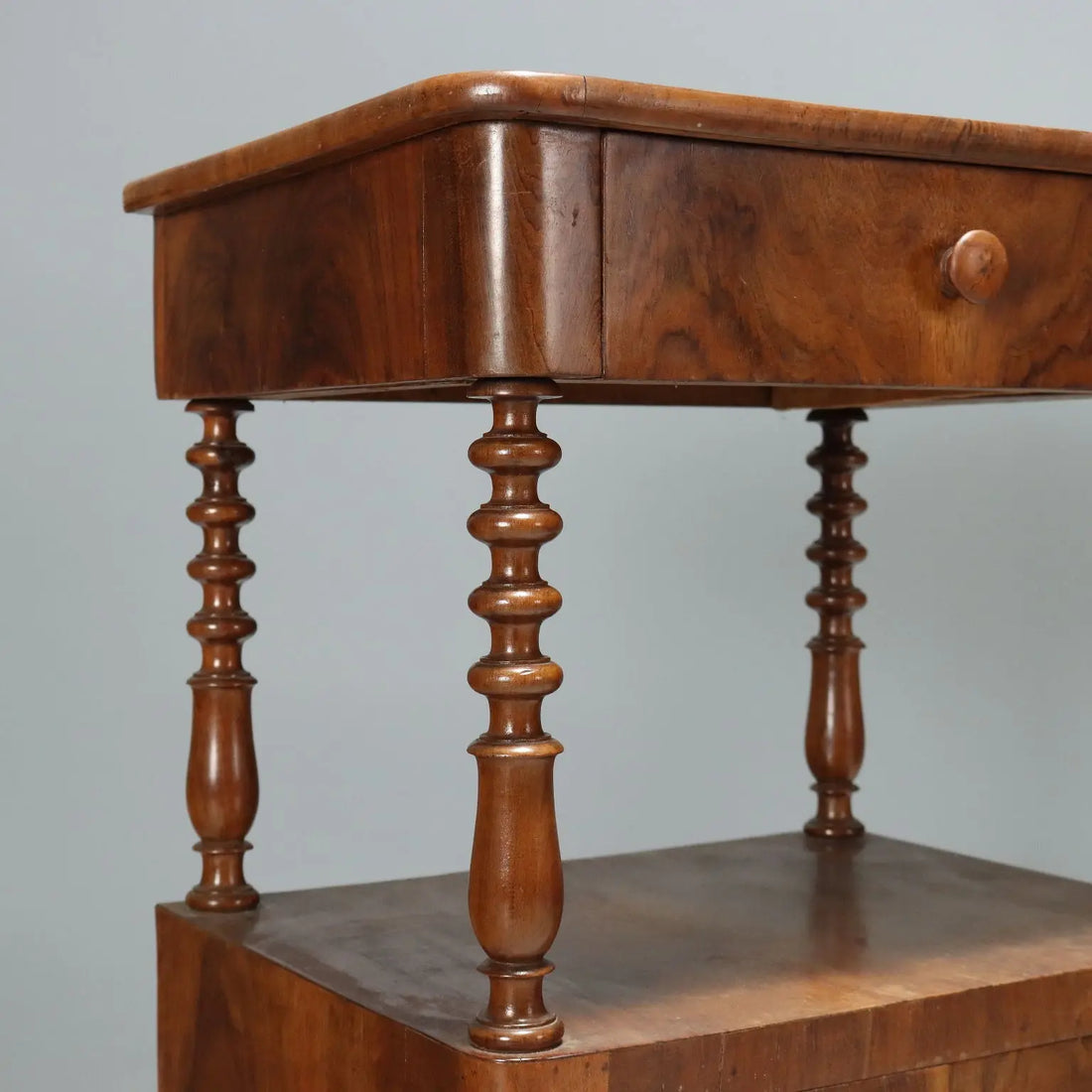 Pair of Louis Philippe Walnut Nightstands