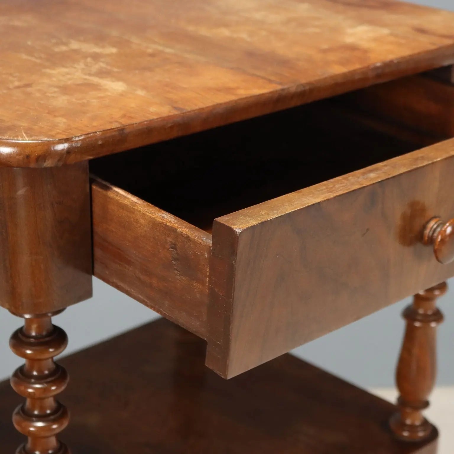 Pair of Louis Philippe Walnut Nightstands