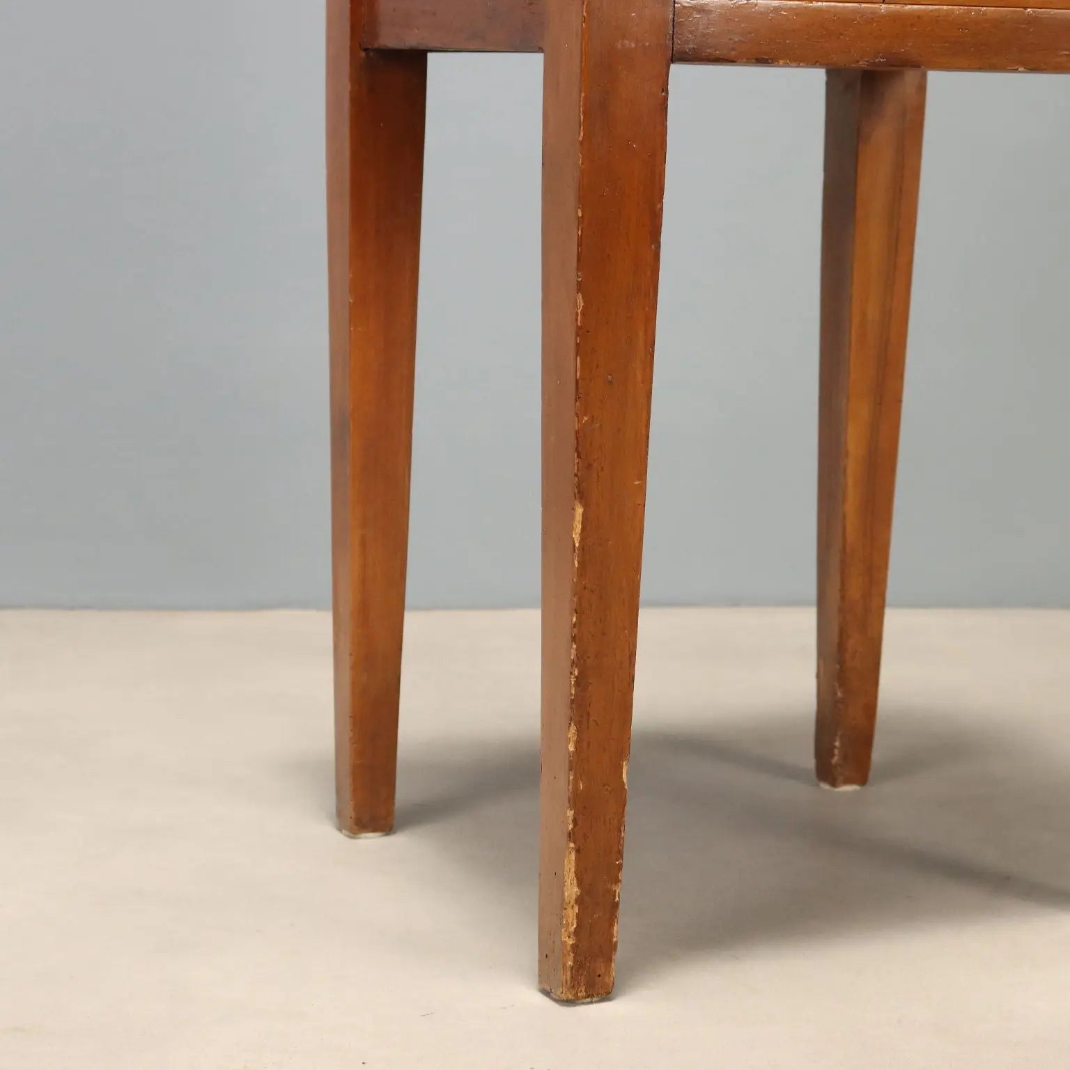Antique Nightstand Directoire Walnut with Drawer XIX Century