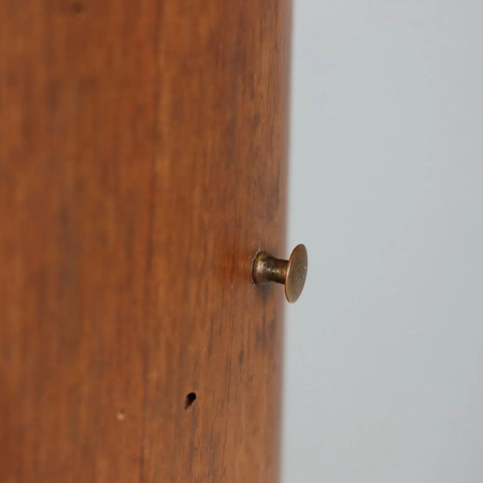 Antique Bedside Tables Column Shaped Walnut Italy XIX Century