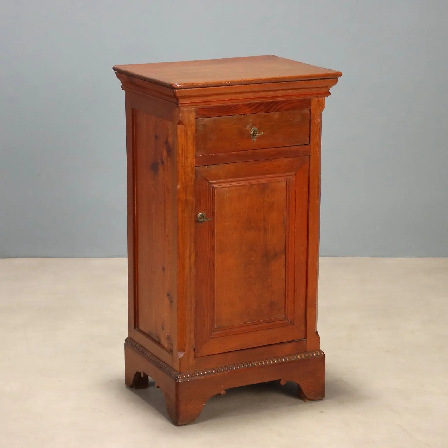 Larch Nightstand, Italy Late 19th Century