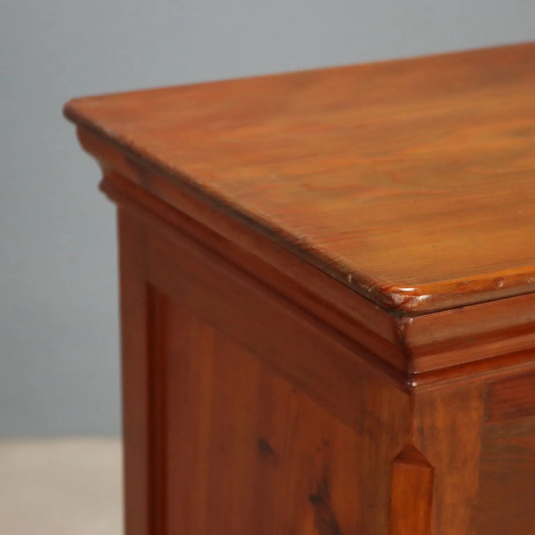 Larch Nightstand, Italy Late 19th Century
