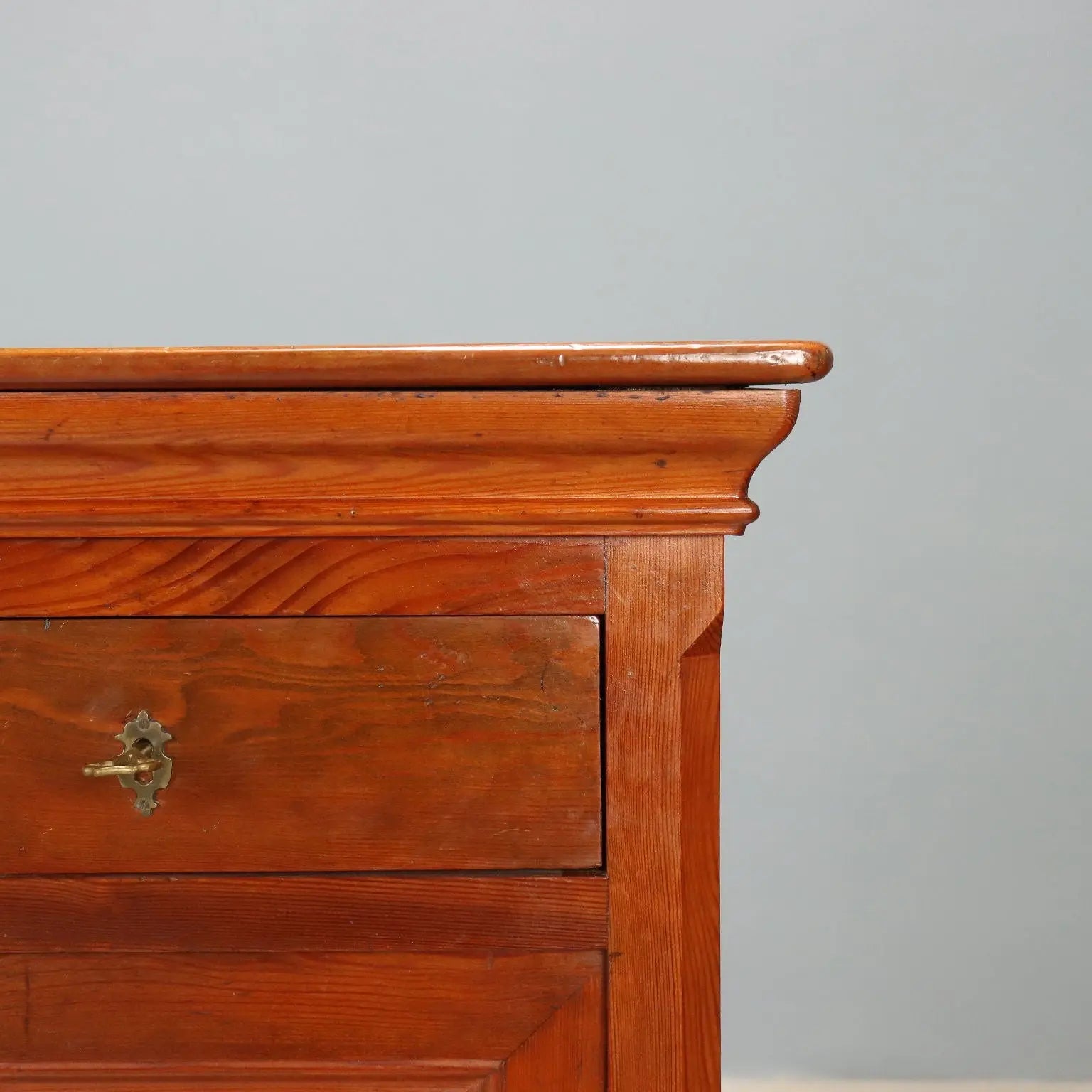 Larch Nightstand, Italy Late 19th Century