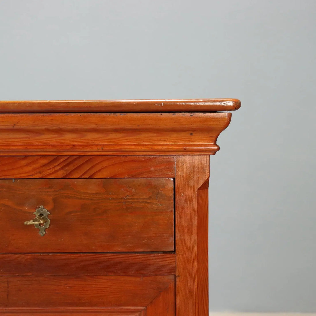 Larch Nightstand, Italy Late 19th Century