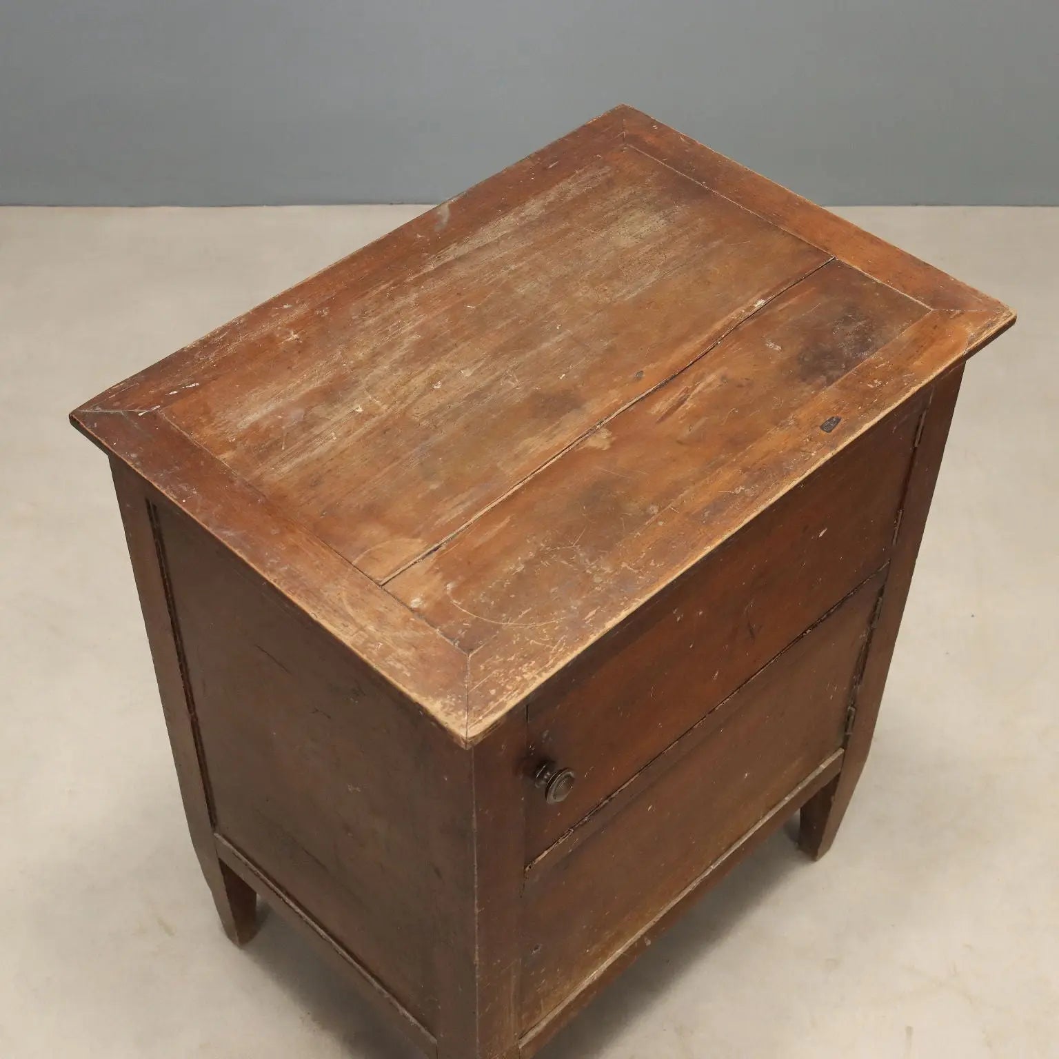 Directoire Walnut Nightstand - Italy 18th Century