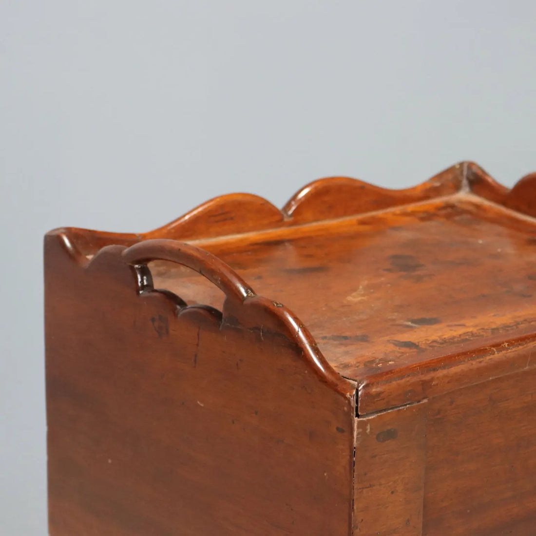 Italian Walnut Nightstand Late 1800s