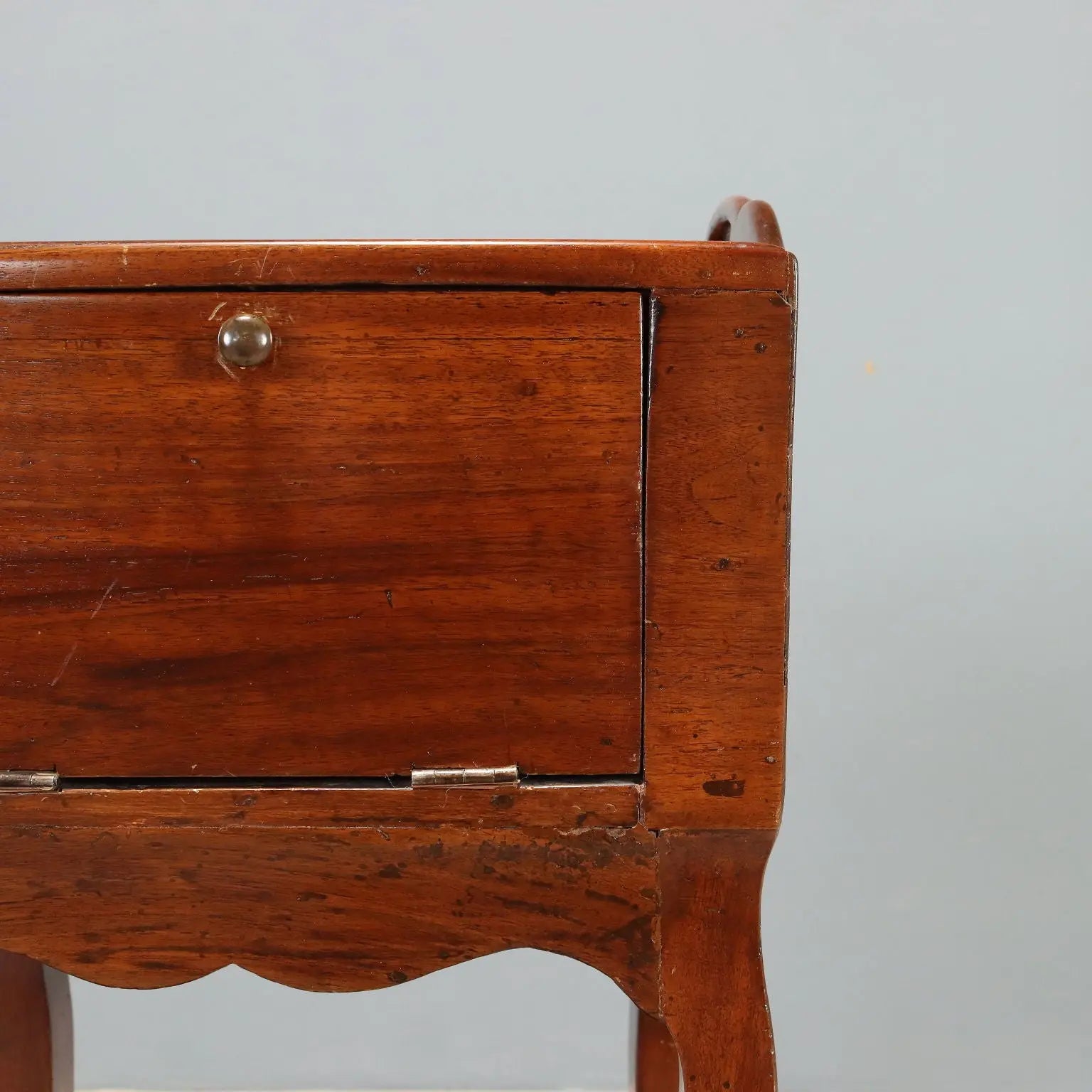 Italian Walnut Nightstand Late 1800s