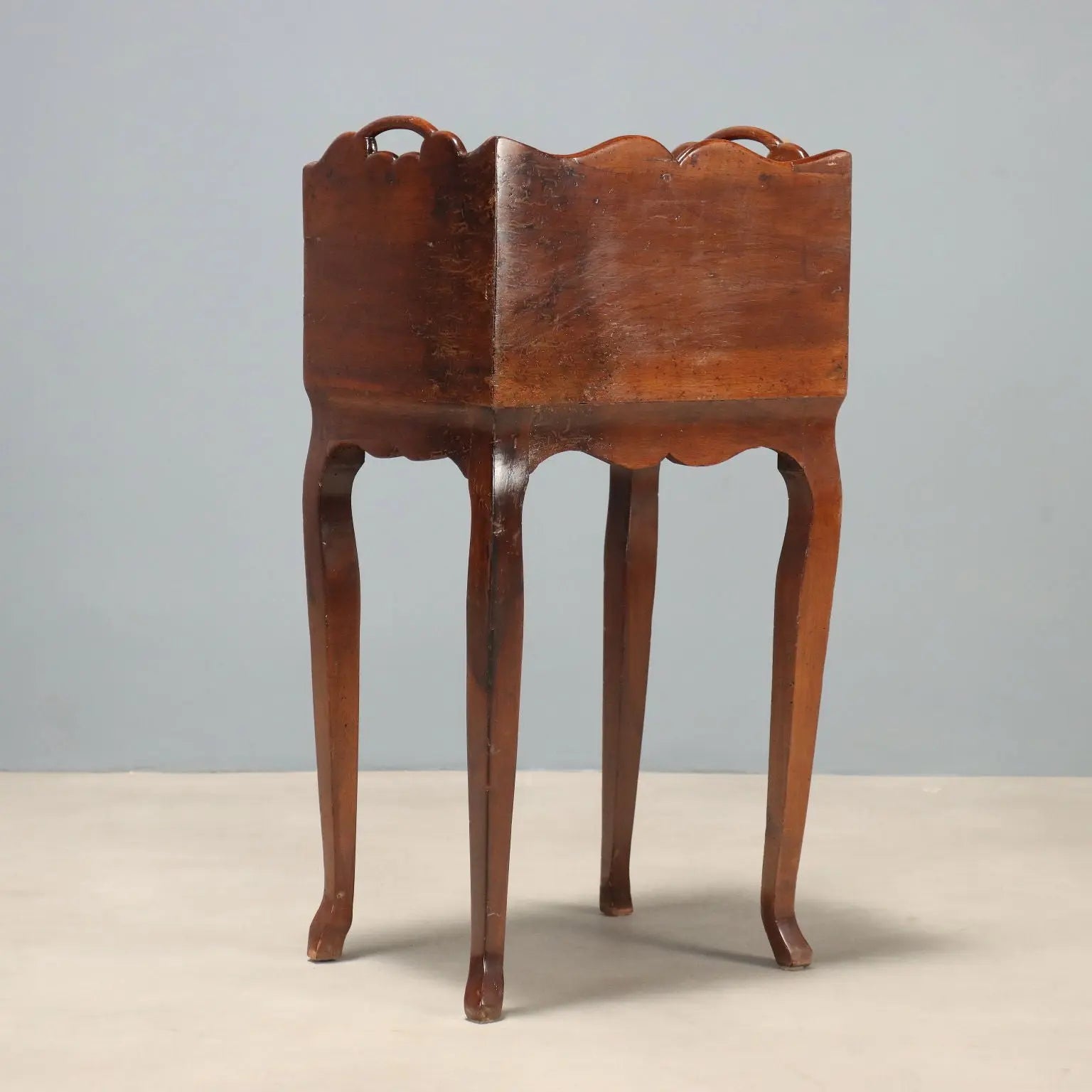 Italian Walnut Nightstand Late 1800s