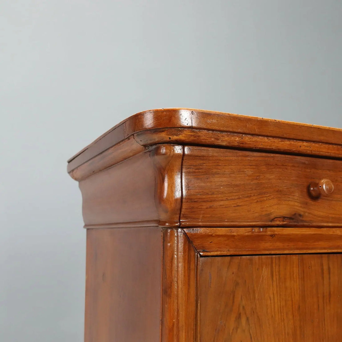 Antique Nightstand Louis Philippe Walnut Drawer Italy XIX Century